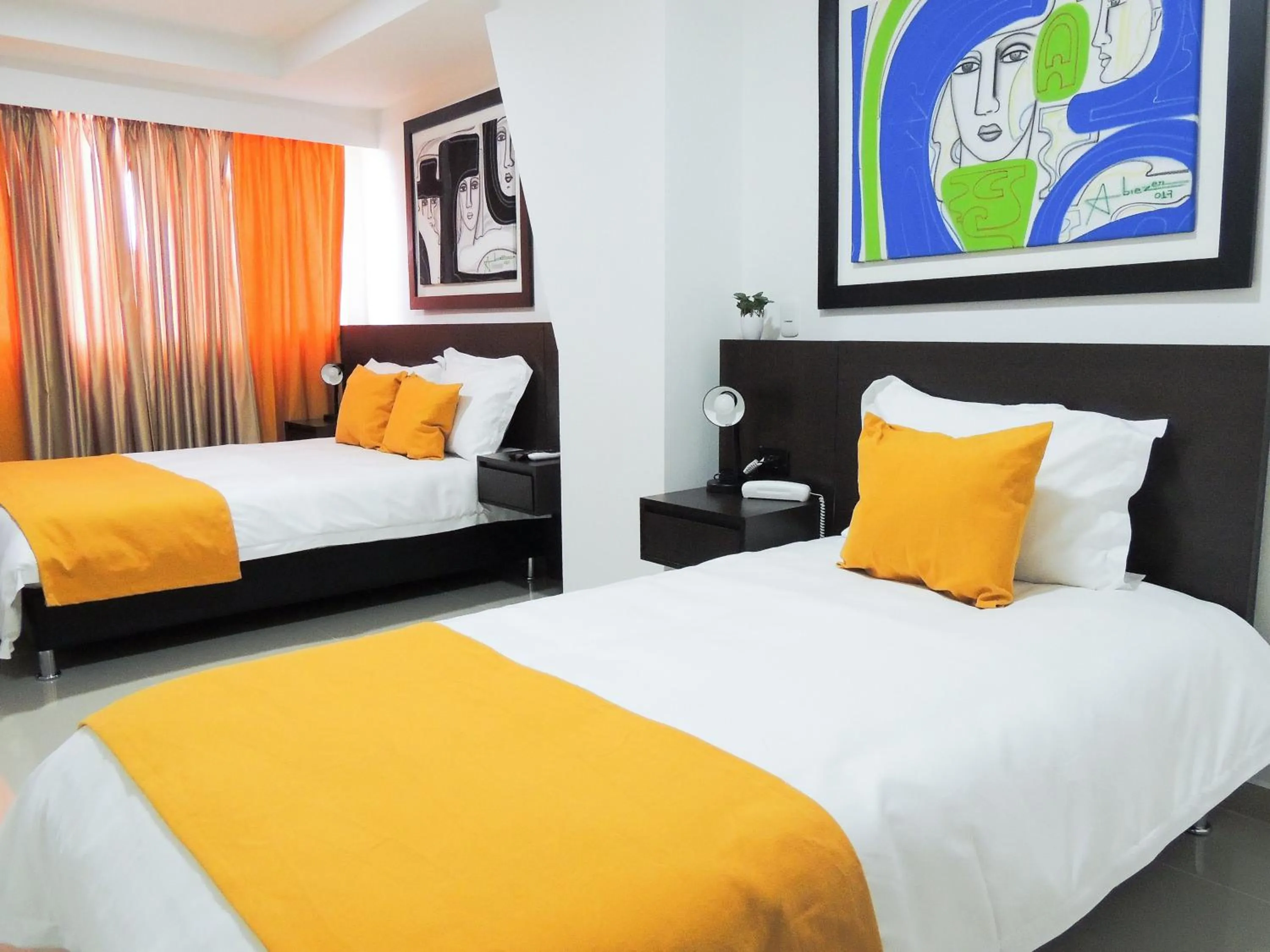 Bedroom, Bed in Hotel San Martin