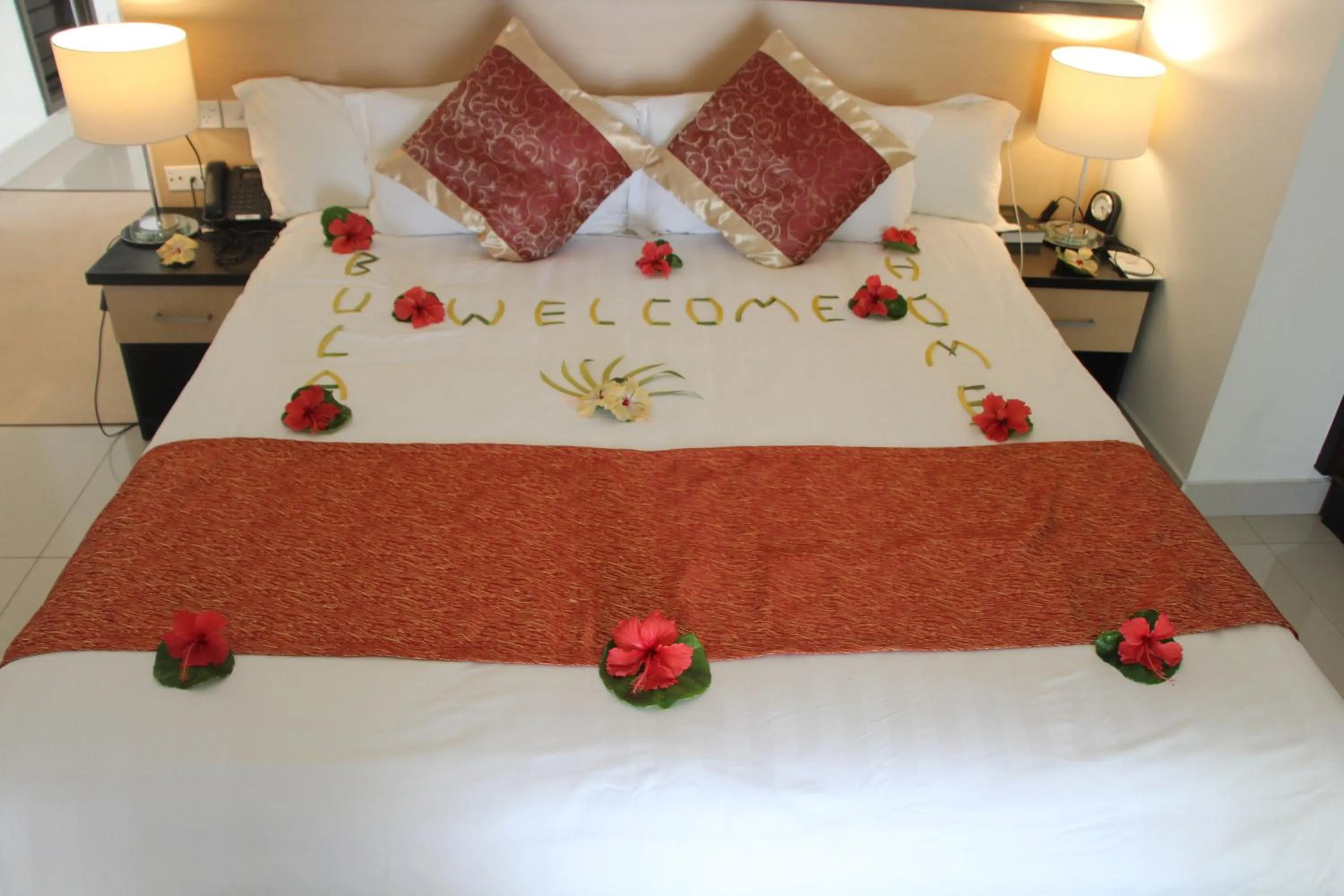 Bed in Lander's Bay Resort
