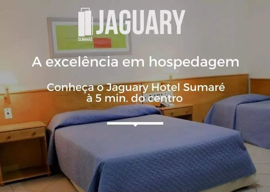 Bed in Jaguary Hotel Sumaré