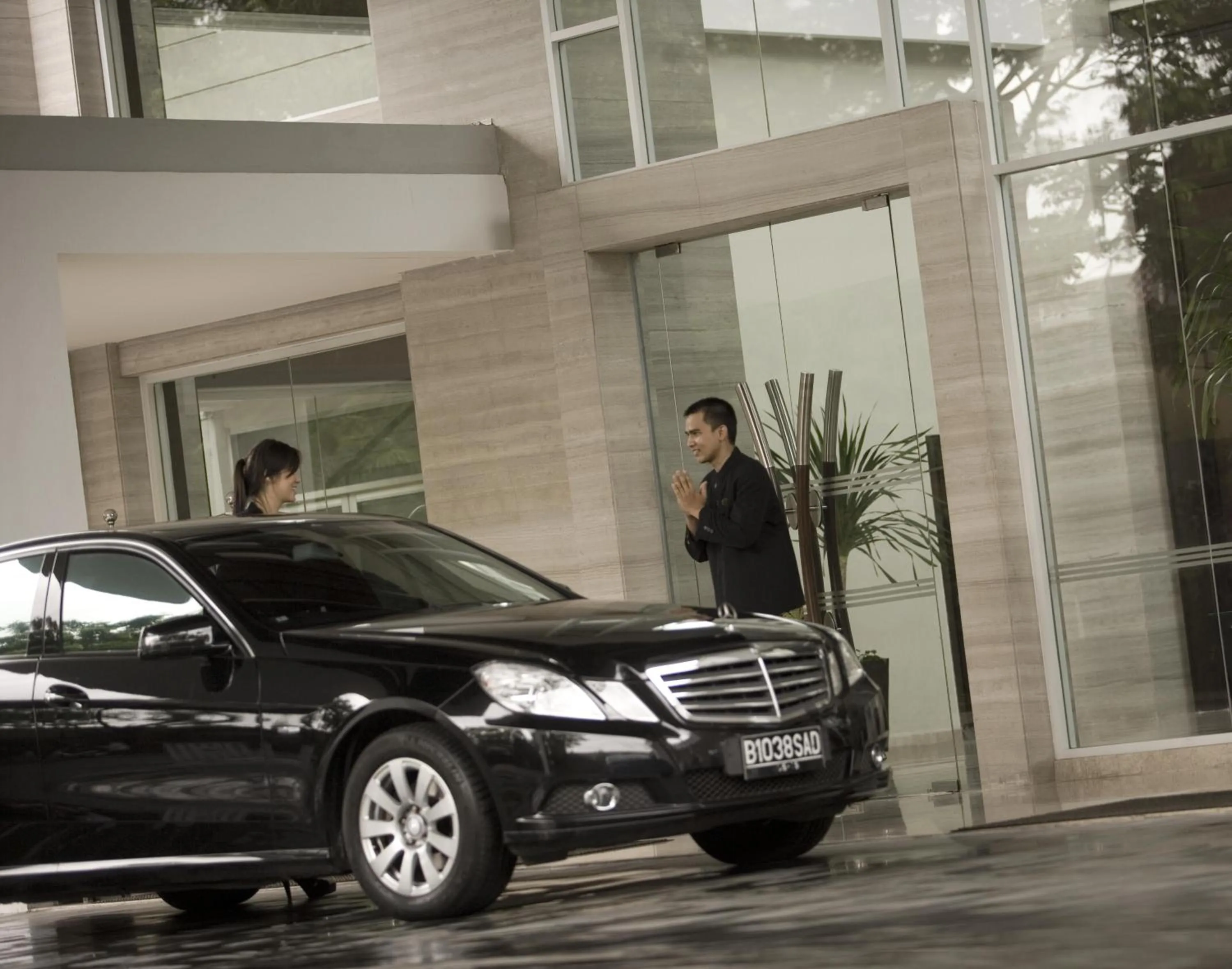 Facade/entrance in Hotel Santika Premiere Slipi Jakarta