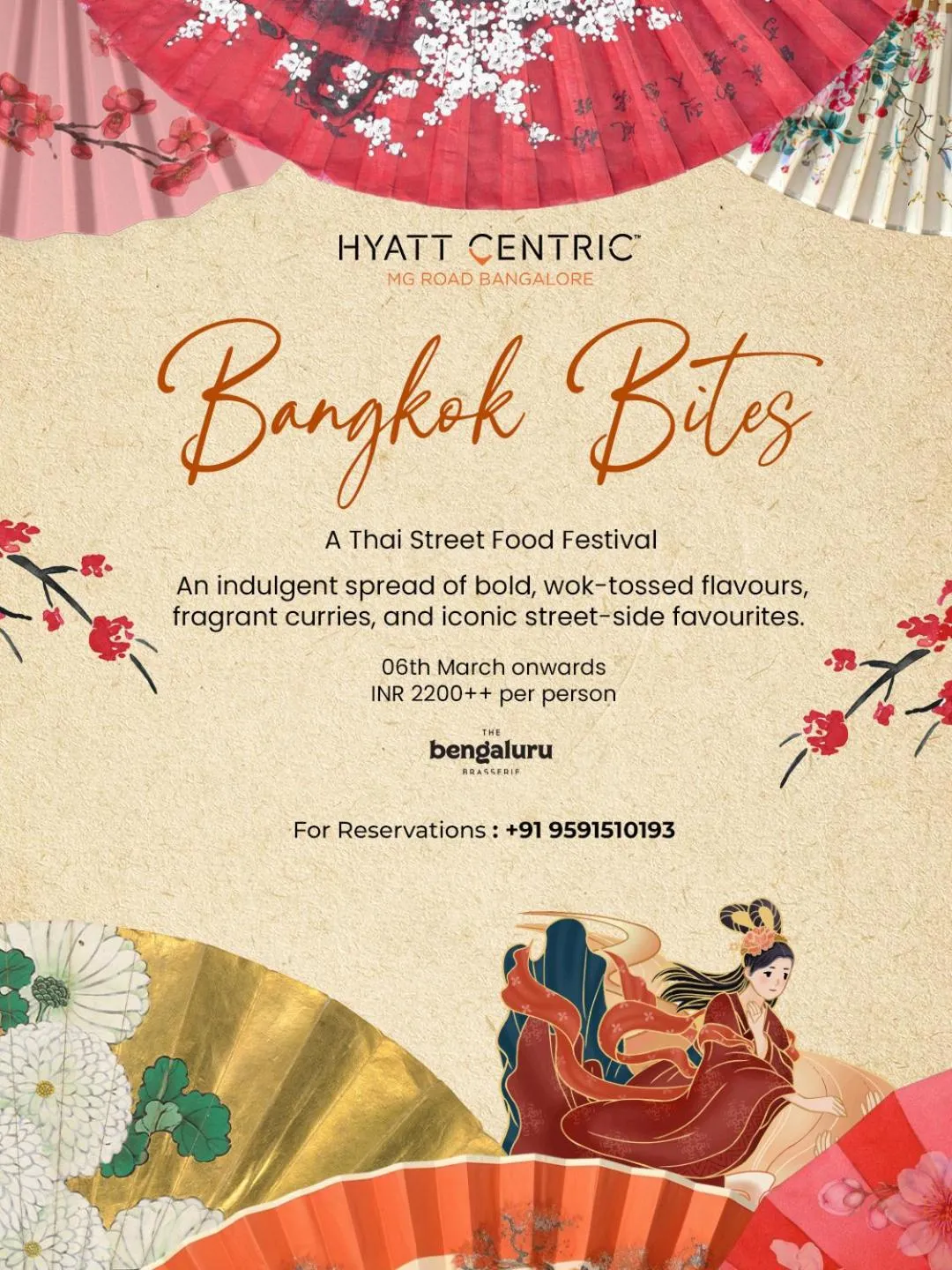 Food and drinks in Hyatt Centric MG Road Bangalore