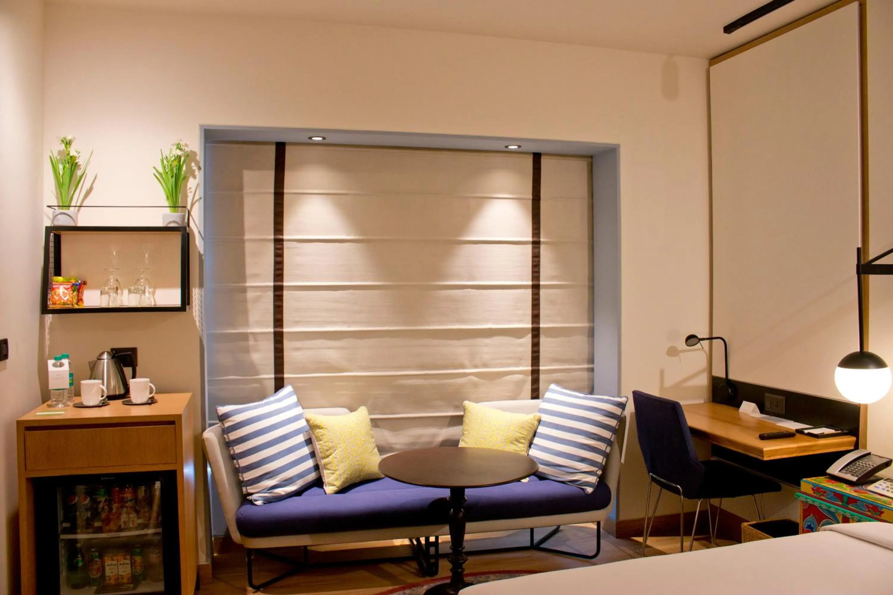 Seating area, Bed in Hyatt Centric MG Road Bangalore