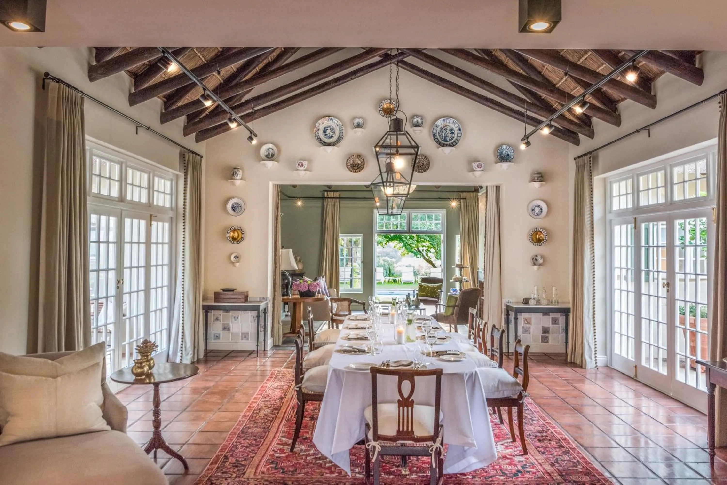 Living room in La Clé Lodge