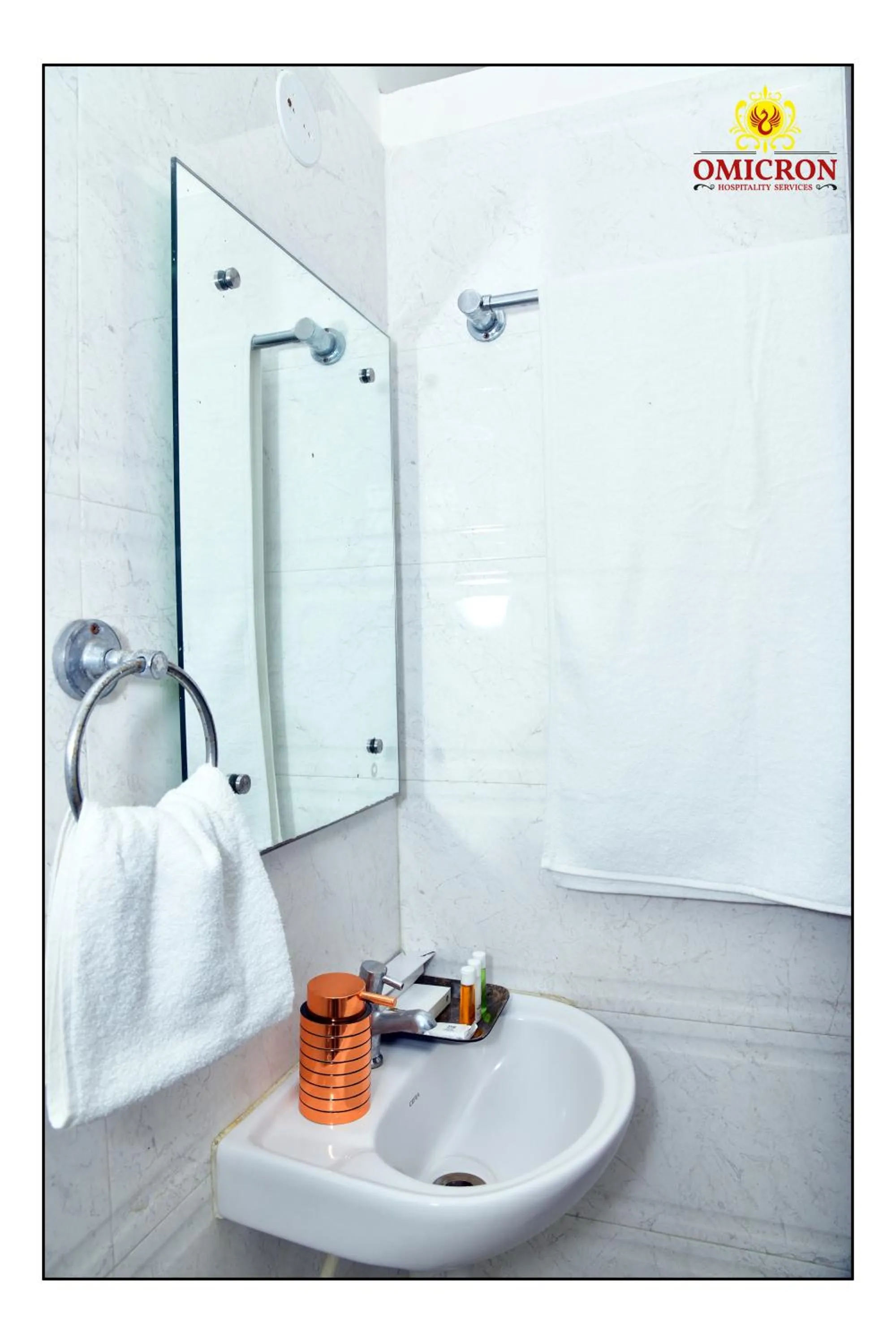 Bathroom in Hotel Omicron 1 BHK Studio room