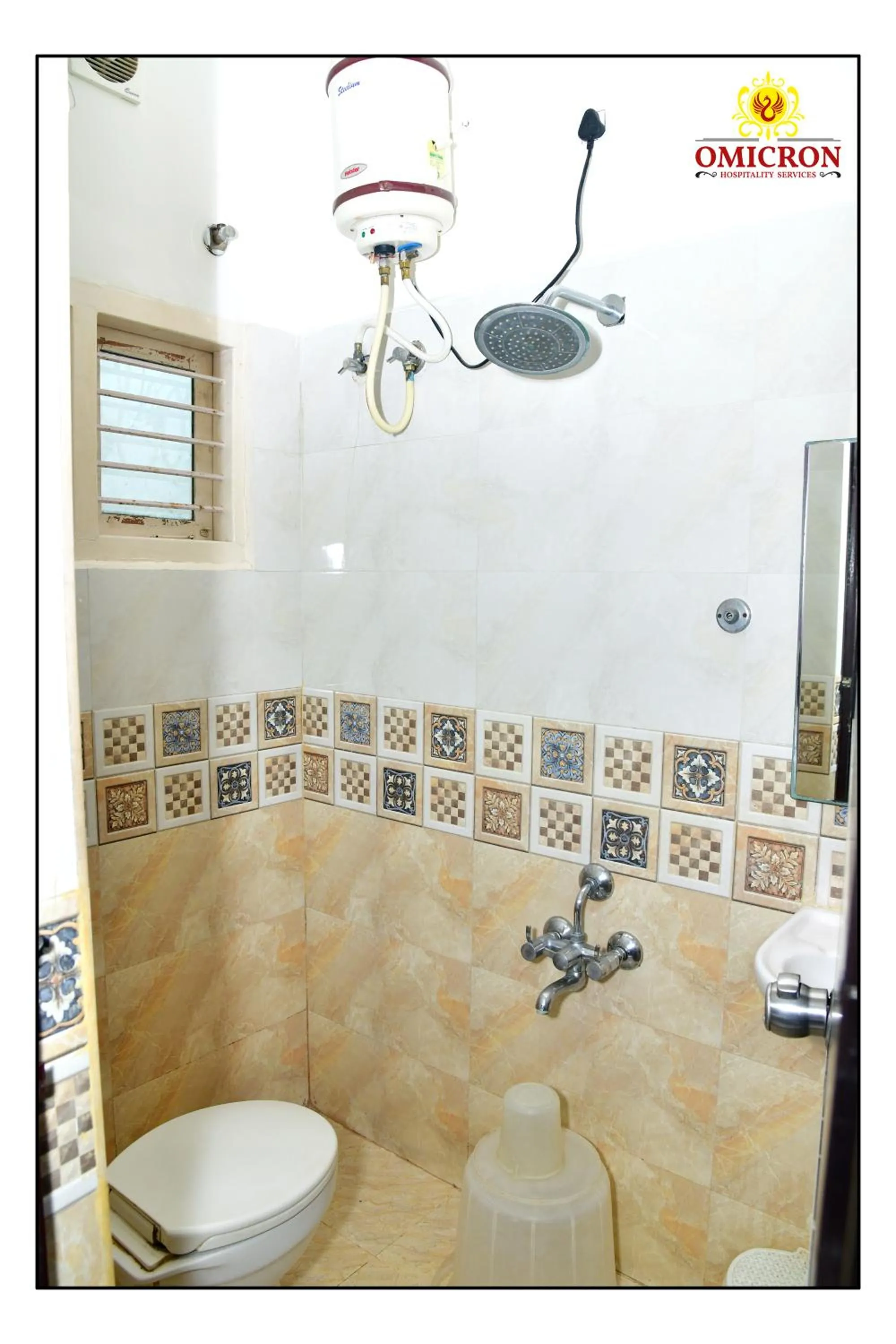 Bathroom in Hotel Omicron 1 BHK Studio room