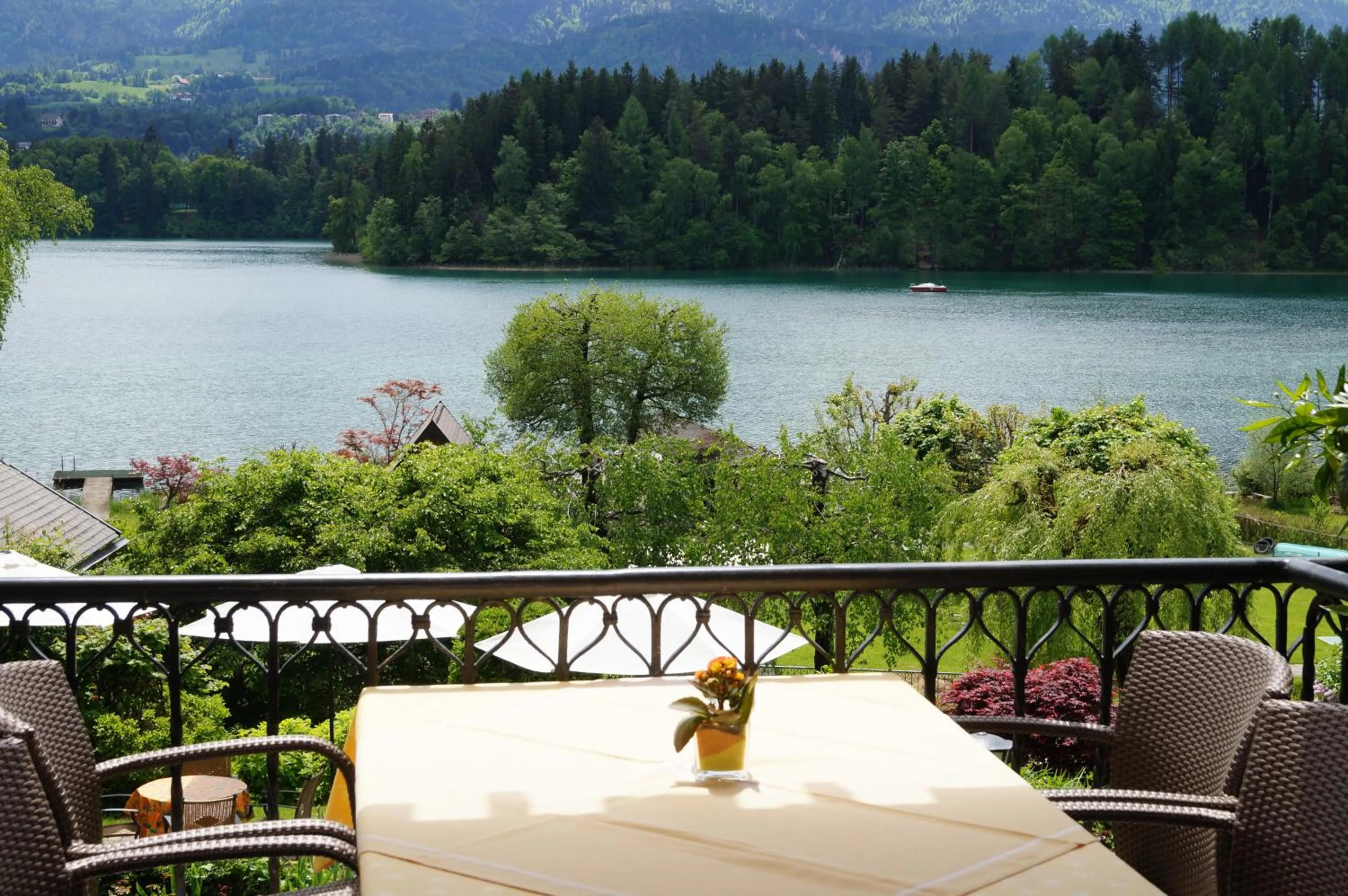 View (from property/room) in Seehotel Ressmann