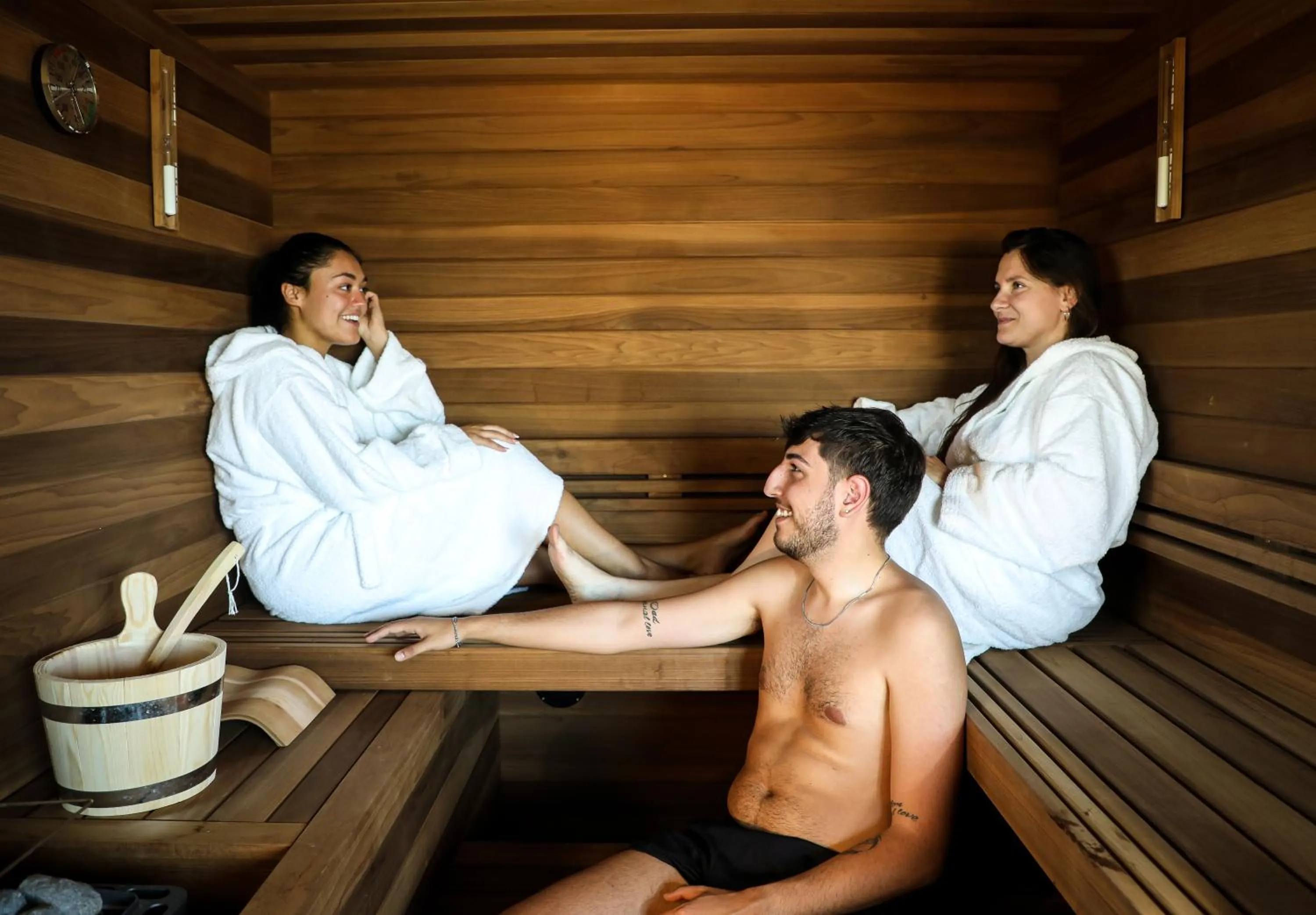 Sauna in Hotel Tiber Rooftop & Wellness