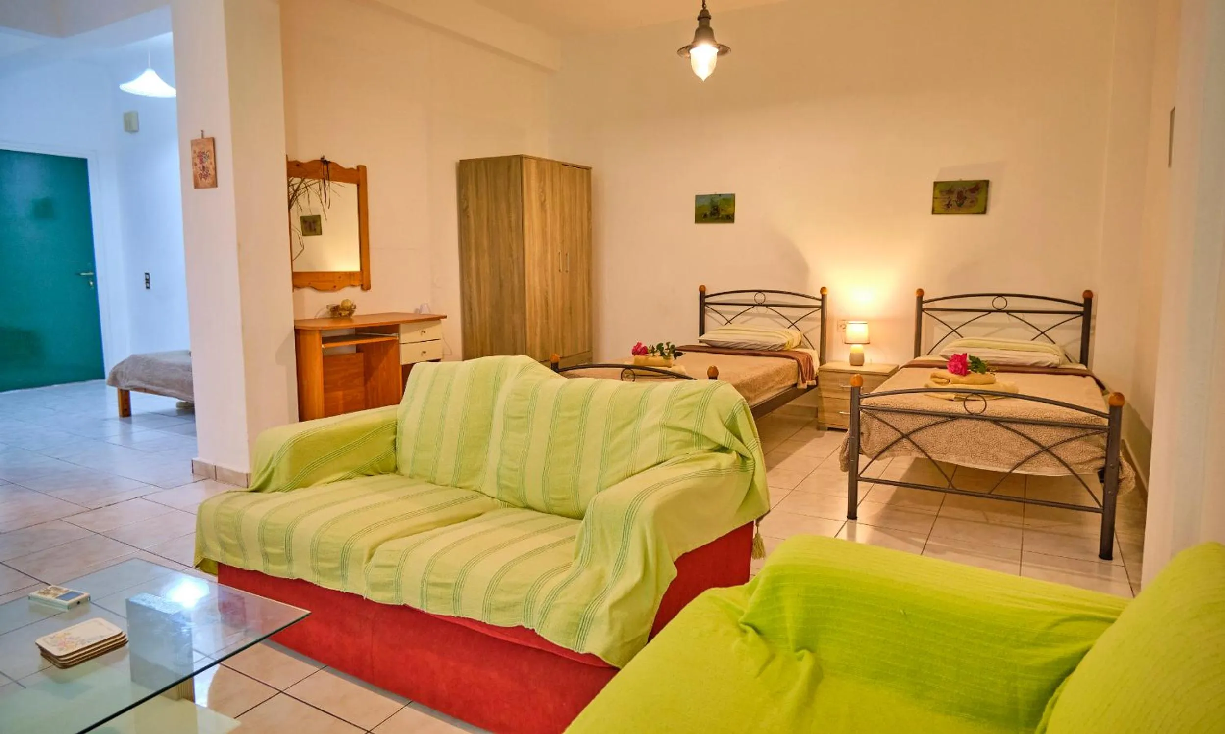 Bed in Maro Apartments Arillas Corfu