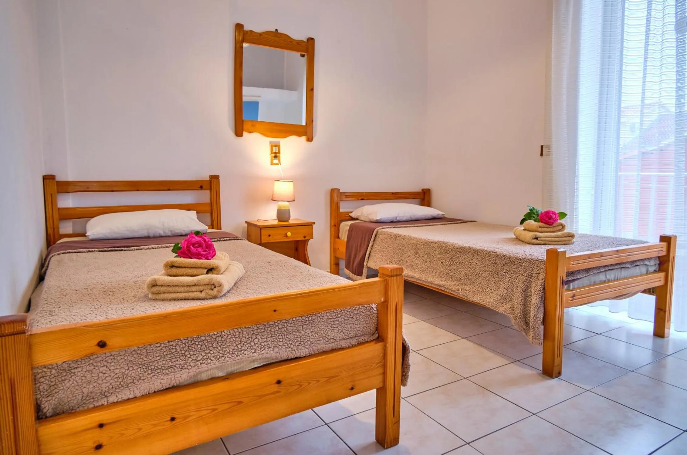Bed in Maro Apartments Arillas Corfu