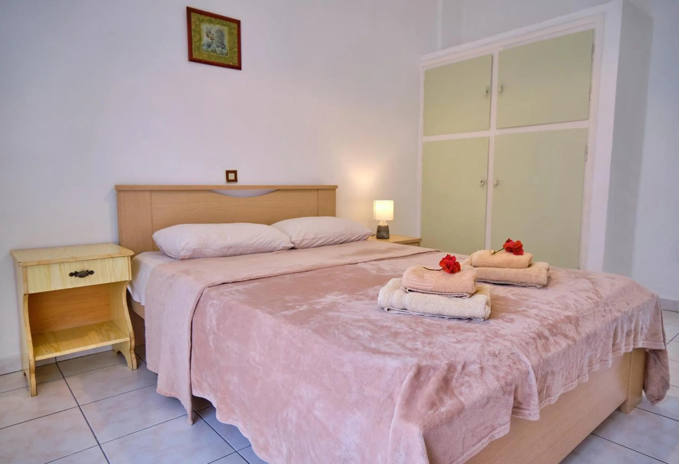 Bed in Maro Apartments Arillas Corfu
