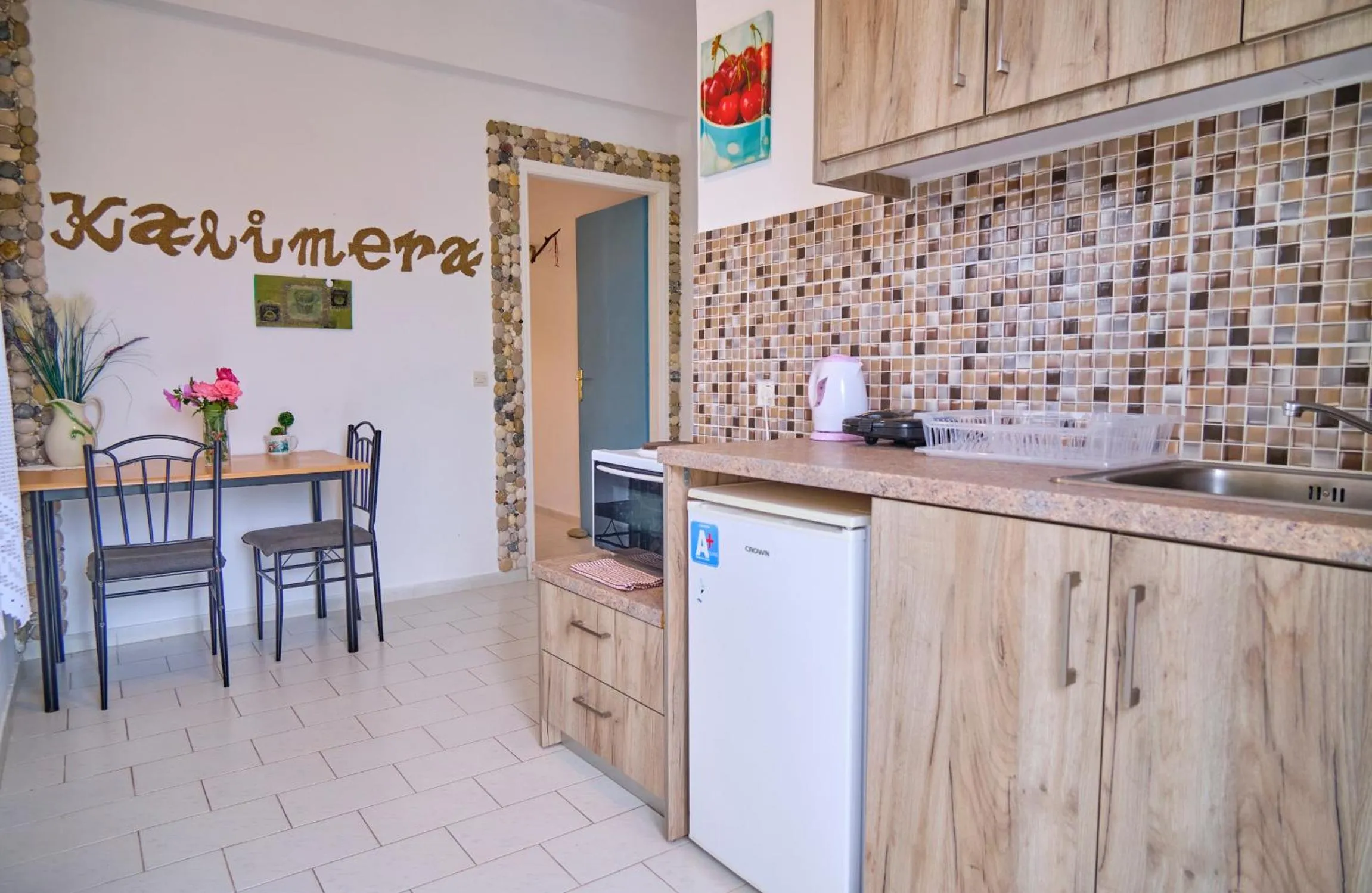 Kitchen or kitchenette in Maro Apartments Arillas Corfu