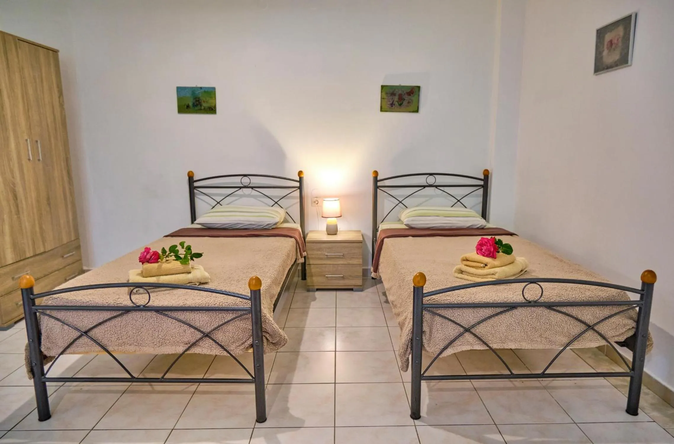 Bed in Maro Apartments Arillas Corfu