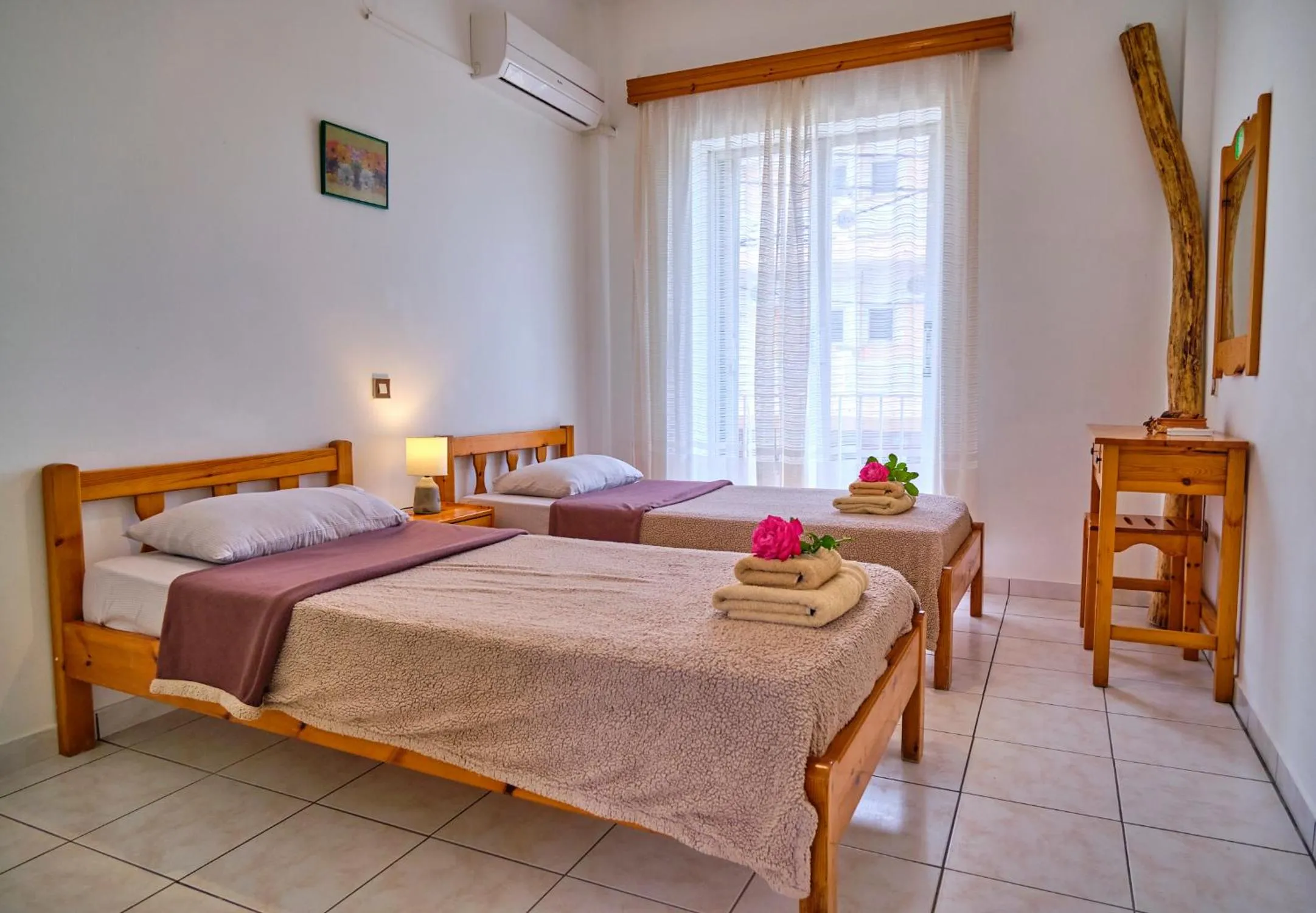 Bed in Maro Apartments Arillas Corfu