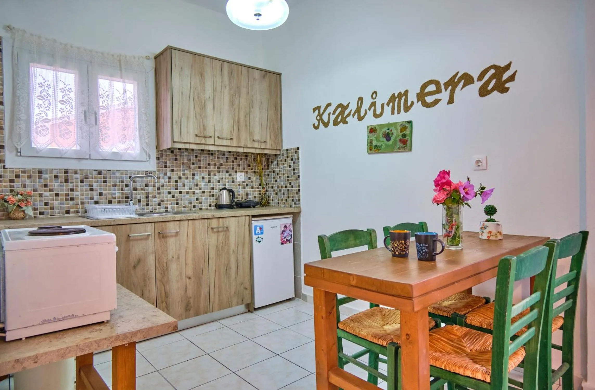 Kitchen or kitchenette in Maro Apartments Arillas Corfu