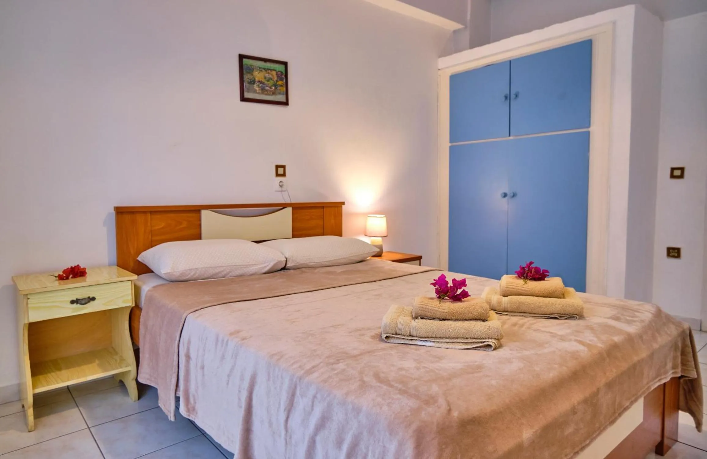 Bed in Maro Apartments Arillas Corfu