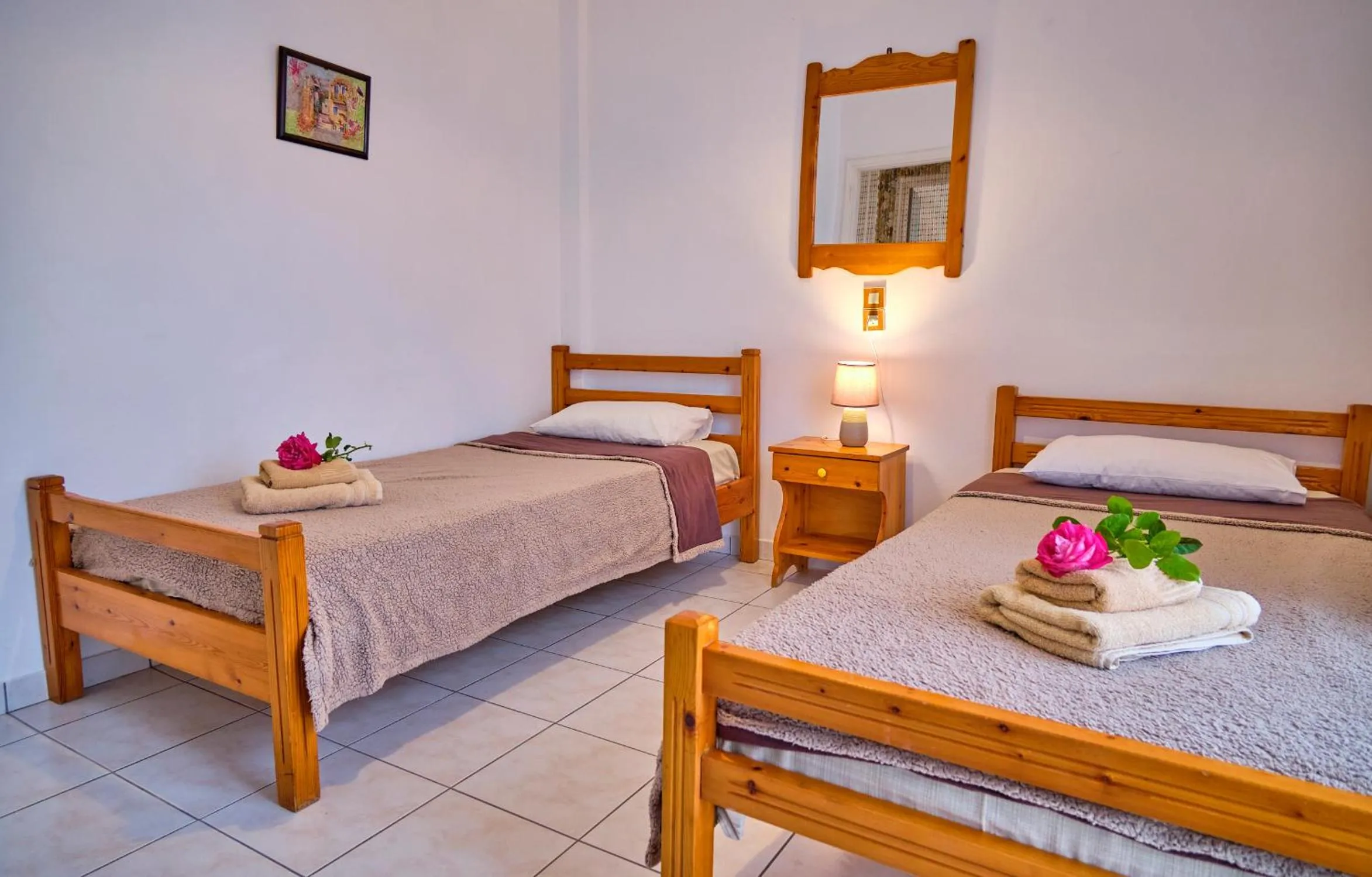 Bed in Maro Apartments Arillas Corfu