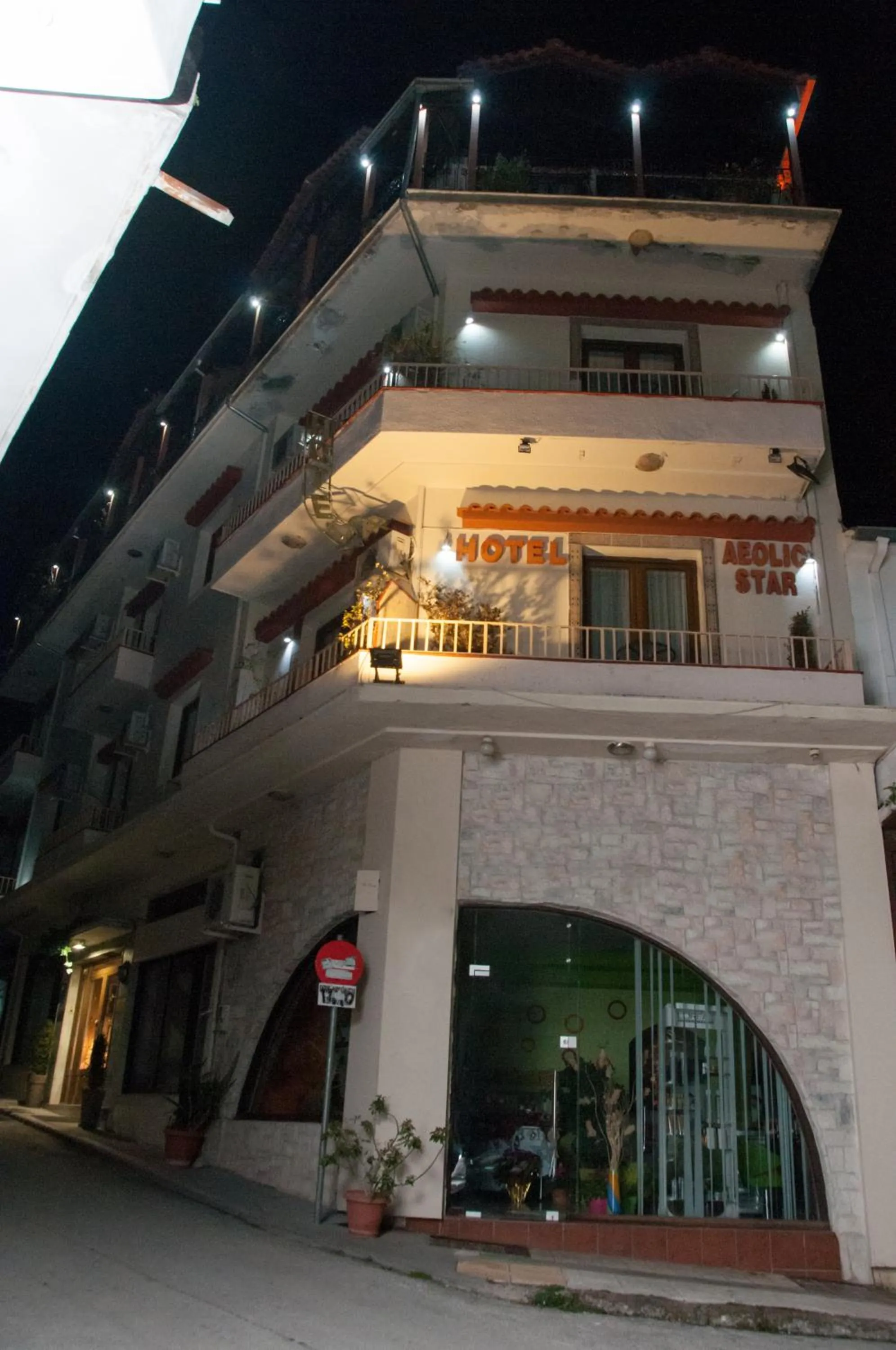 Facade/entrance in Aeolic Star Hotel