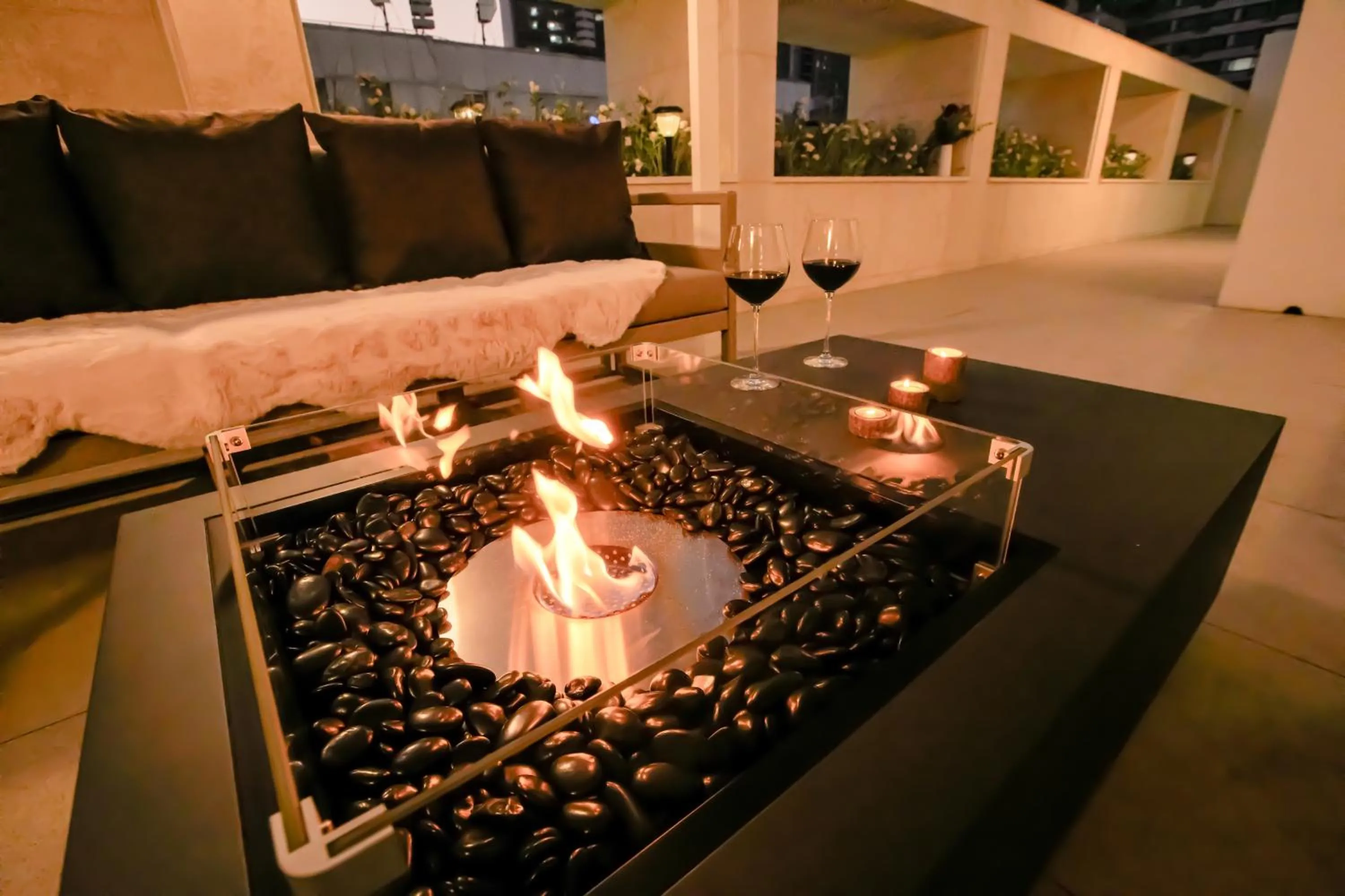 Balcony/Terrace in Busan H-AVENUE Hotel Seomyeon Station