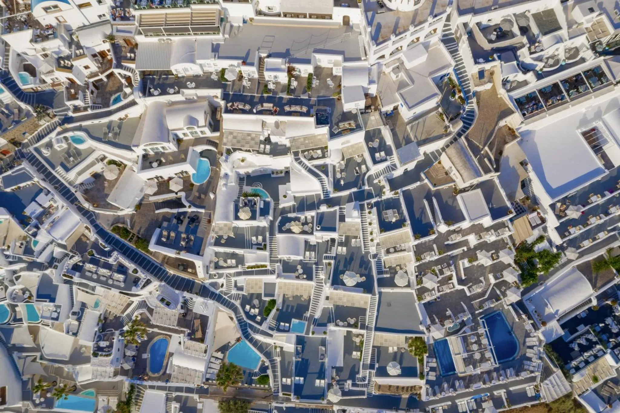 Bird's eye view in Mirabo Villas