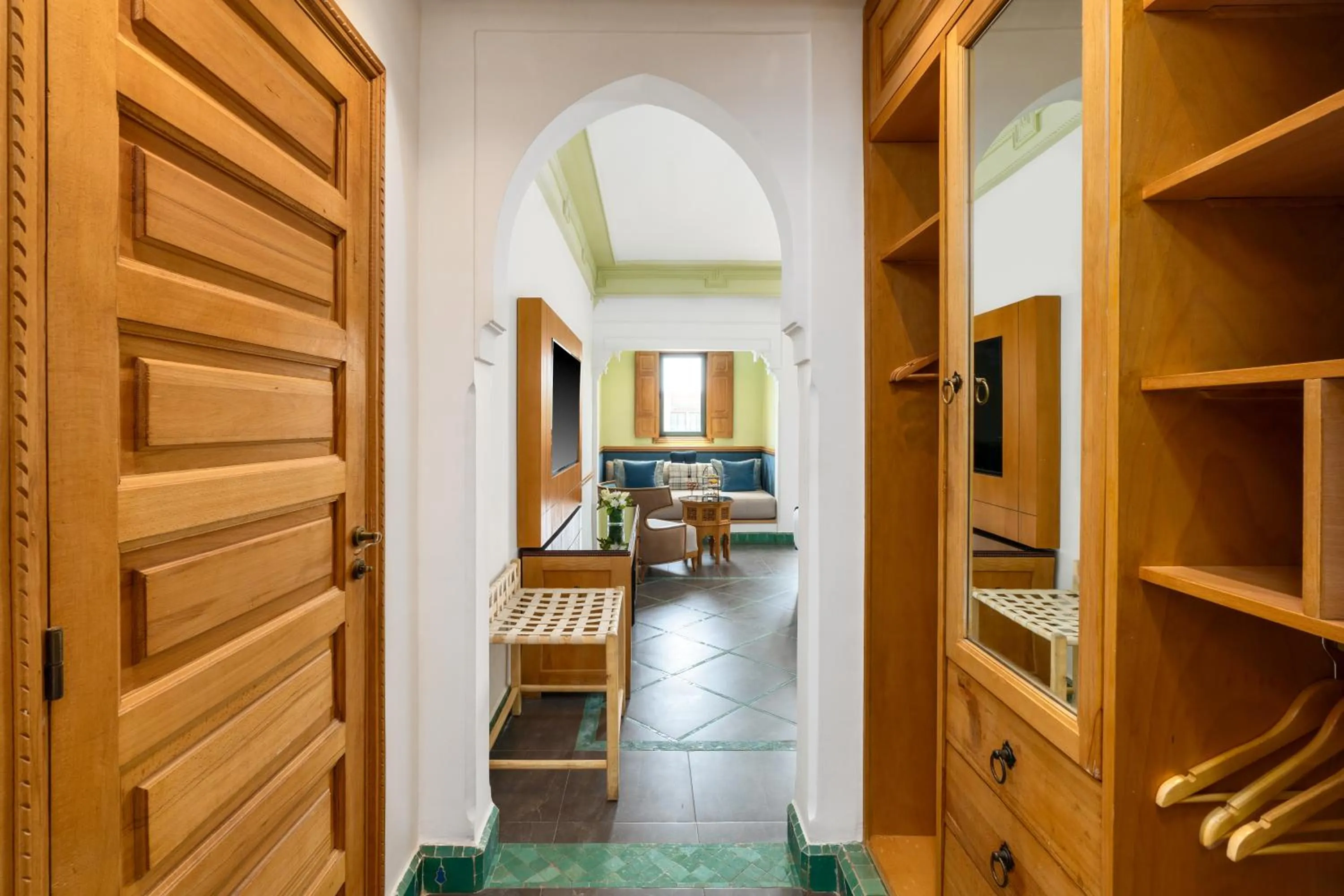 Seating area in Jaal Riad Resort