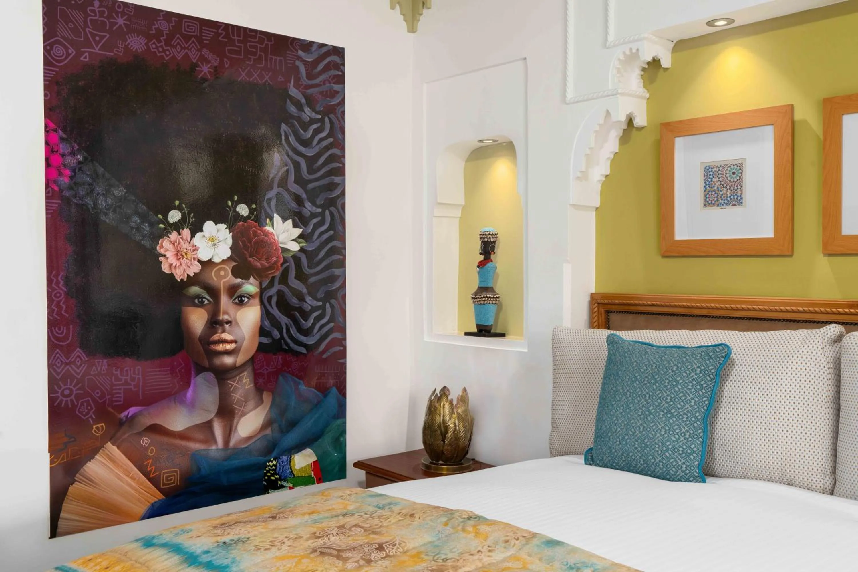 Bed in Jaal Riad Resort