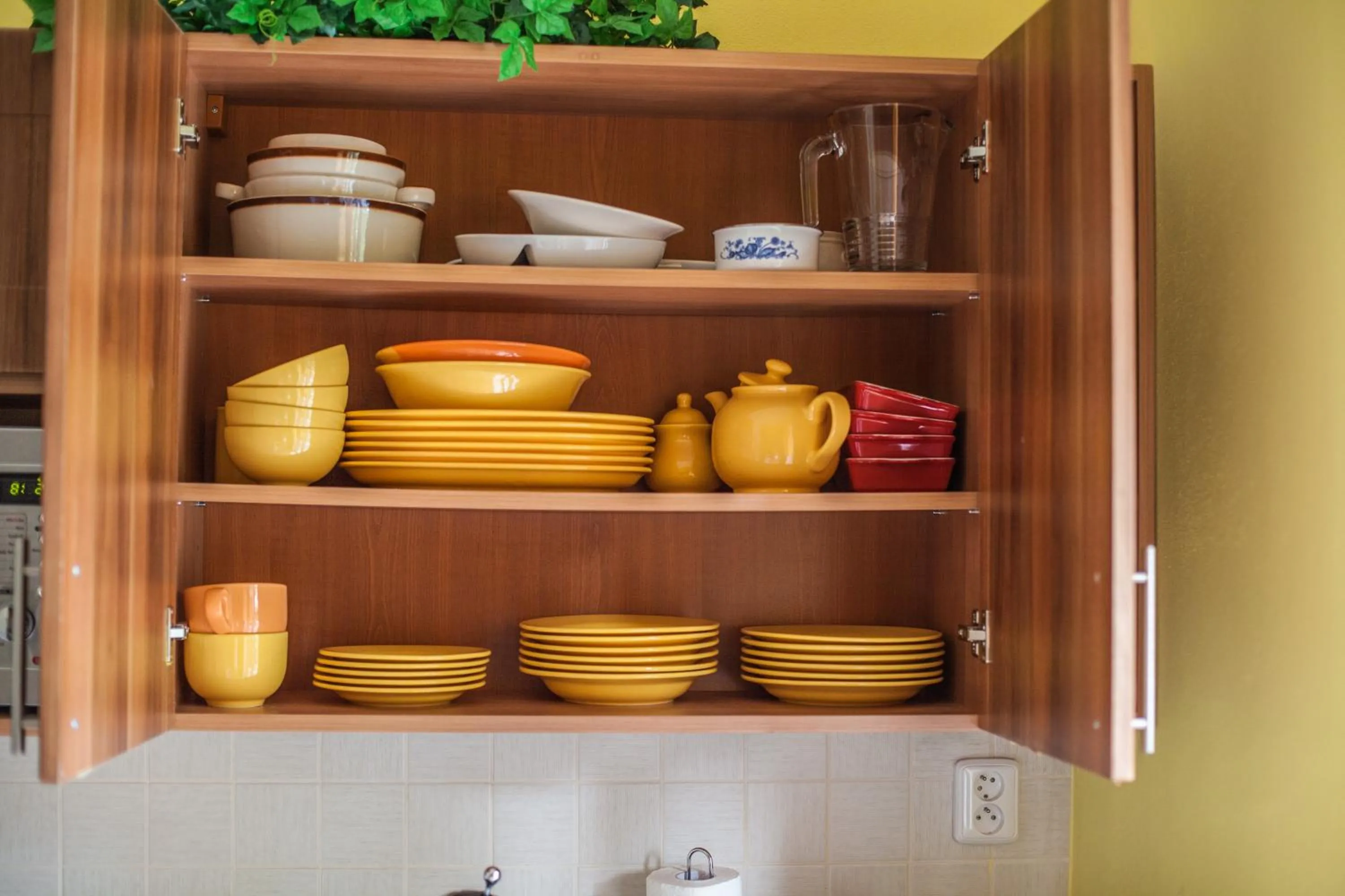 Kitchen or kitchenette in Apartmány U Červeného stromu
