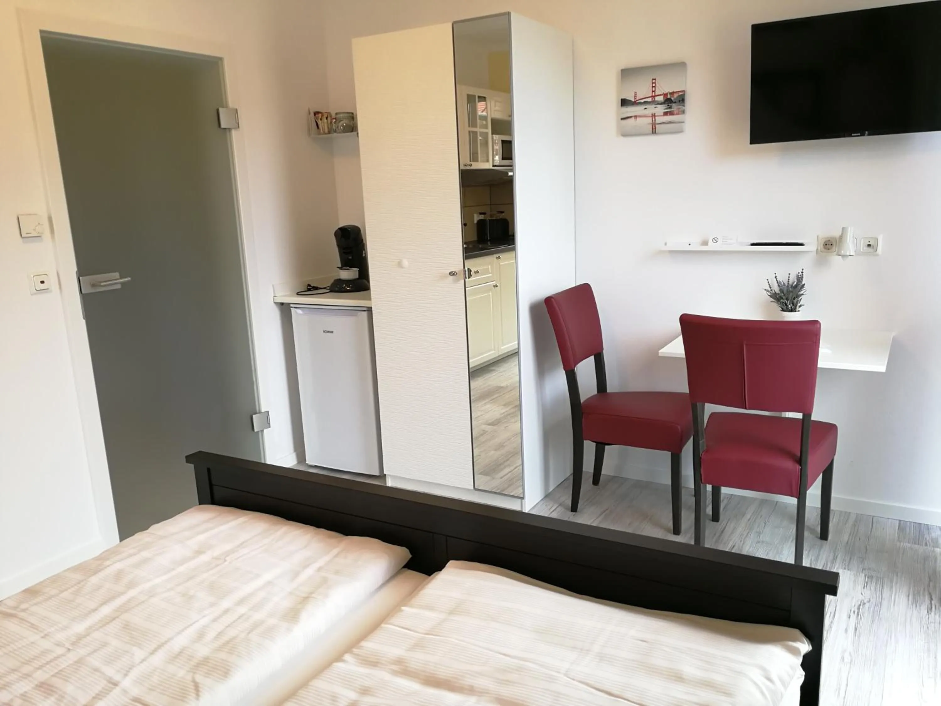 Coffee/tea facilities, Bed in Apartmenthaus in Walle