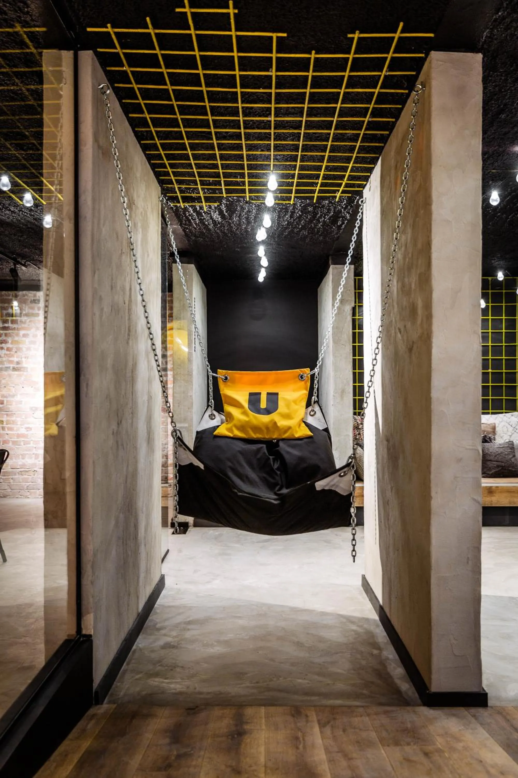 Bed in Upstairs Hotel