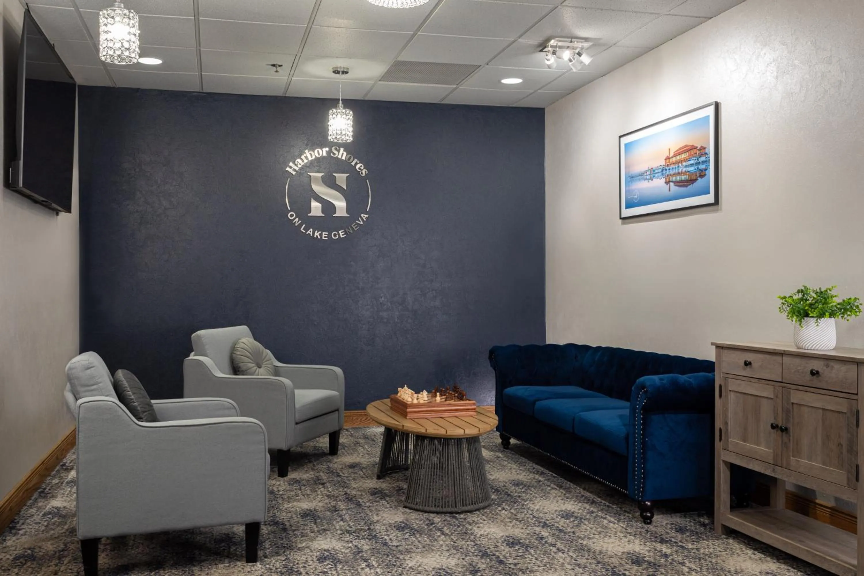 Lobby or reception in Harbor Shores on Lake Geneva