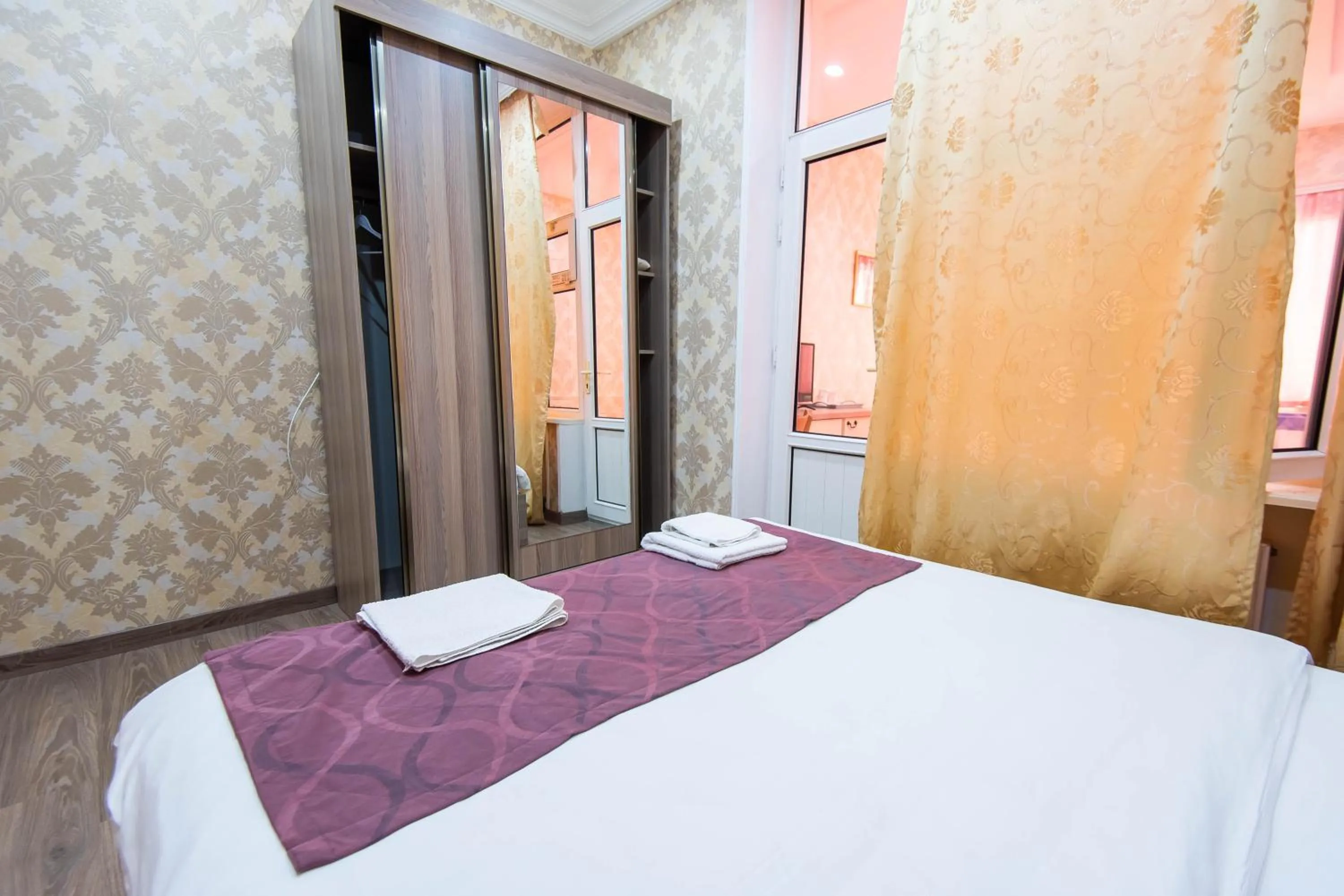 Bed in Damla Hotel Baku