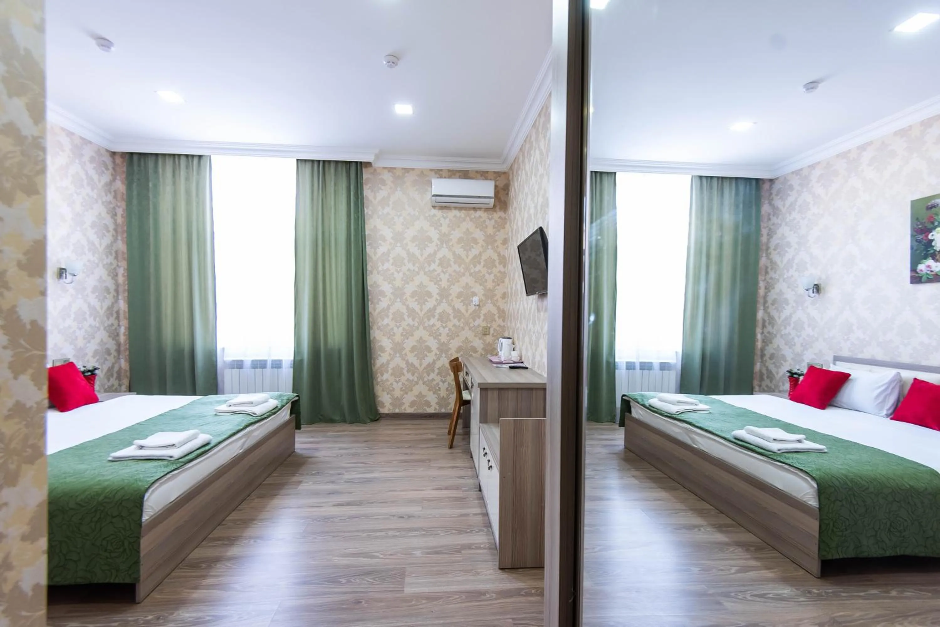 Bed in Damla Hotel Baku