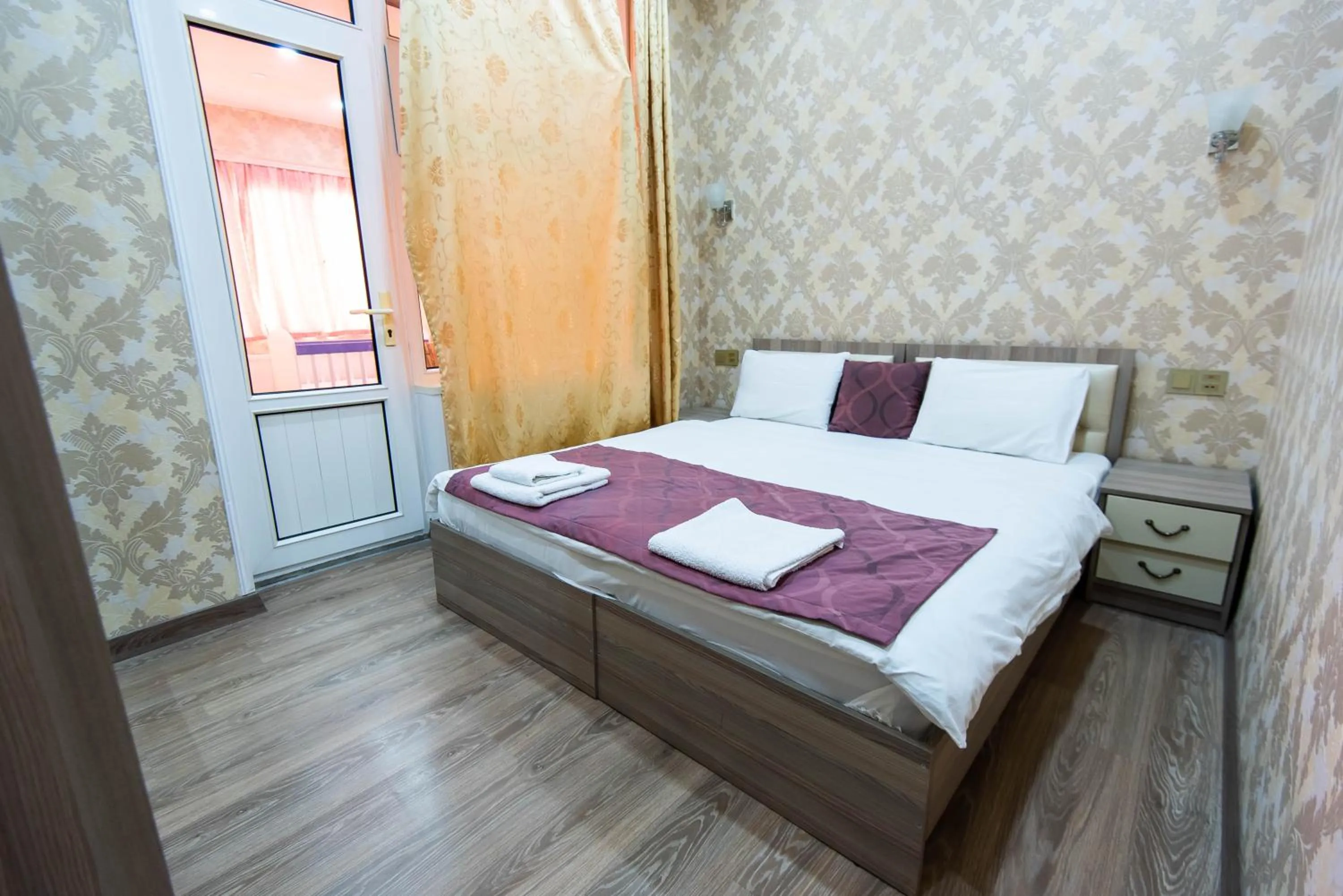 Bed in Damla Hotel Baku