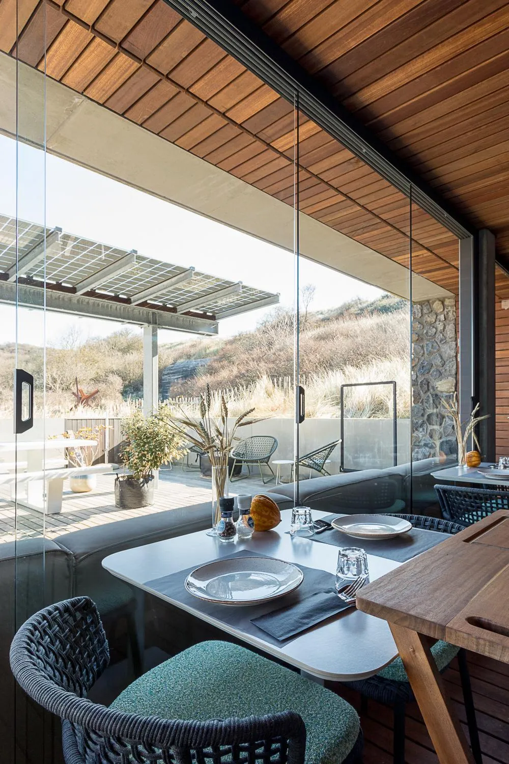 Balcony/Terrace in Duinhotel Tien Torens