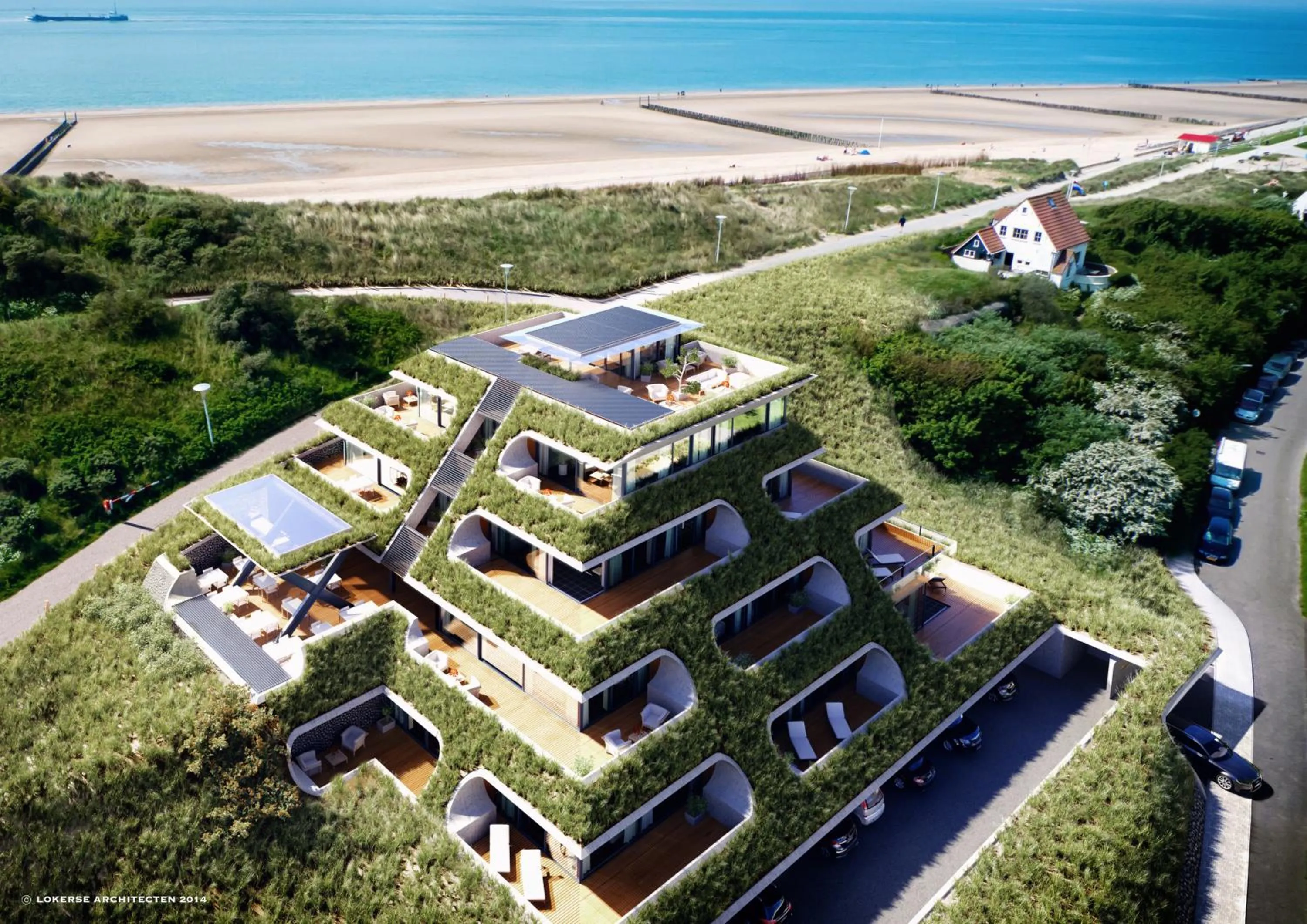 Property building in Duinhotel Tien Torens