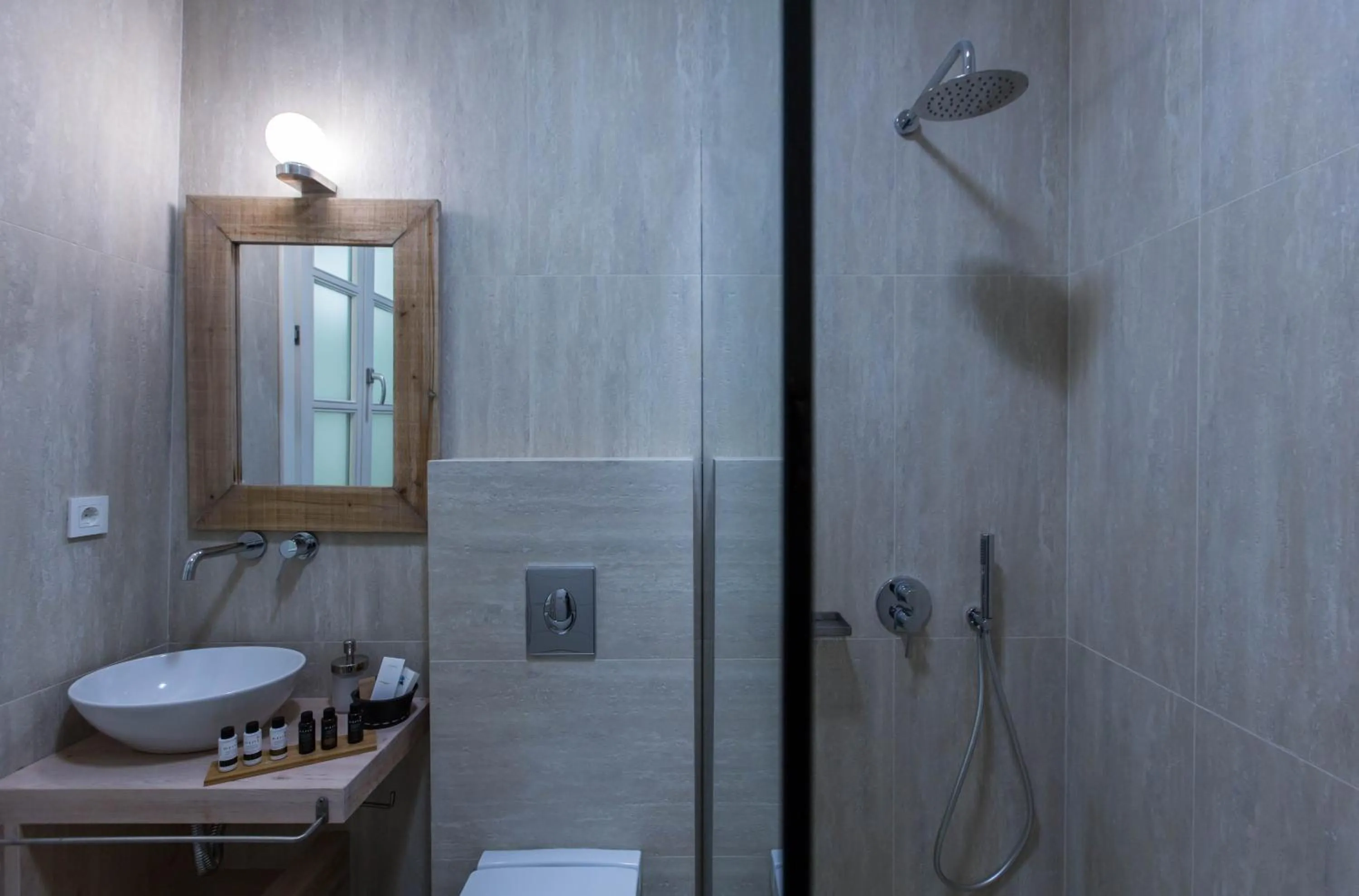 Shower in Amymone Suites
