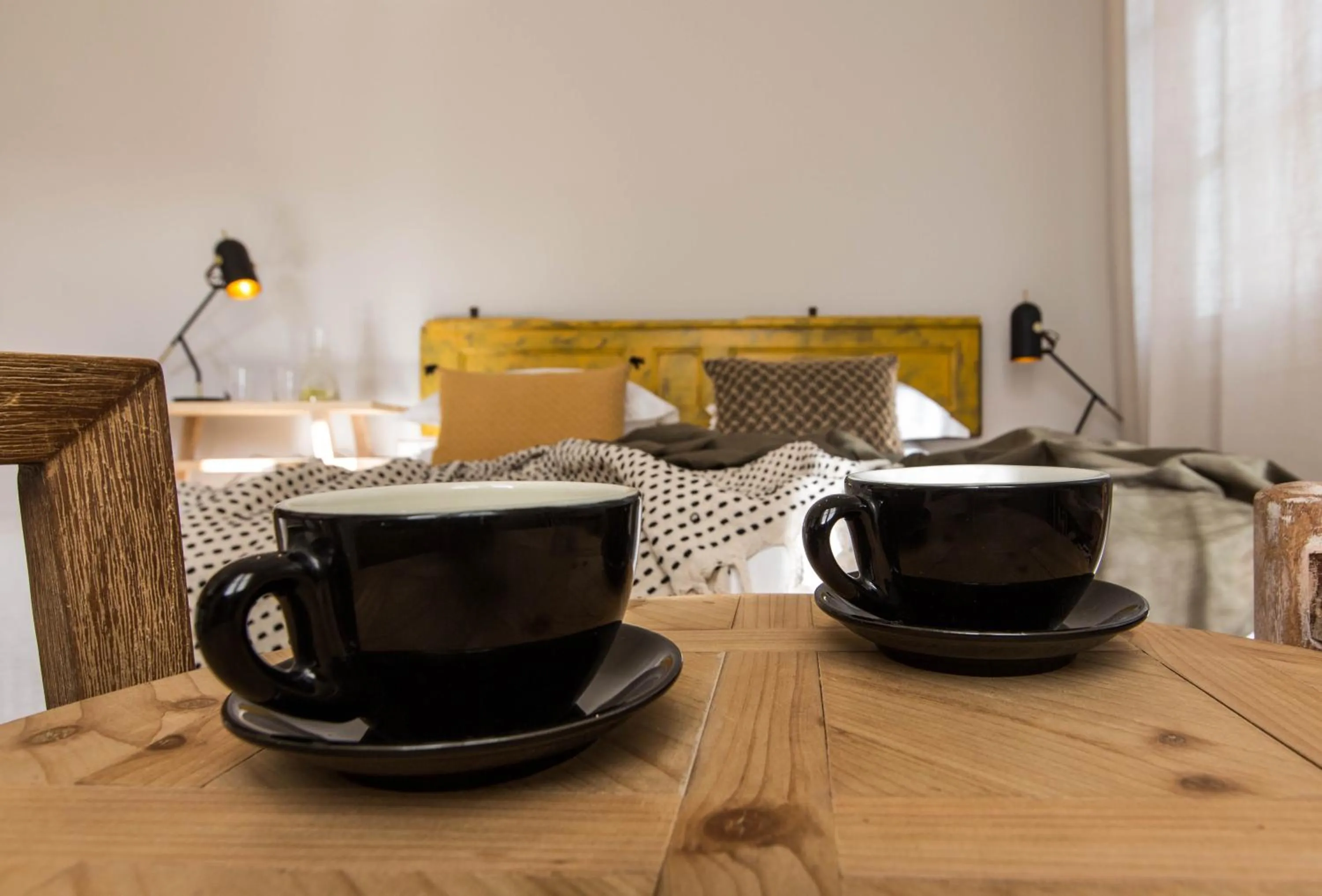 Decorative detail, Bed in Amymone Suites