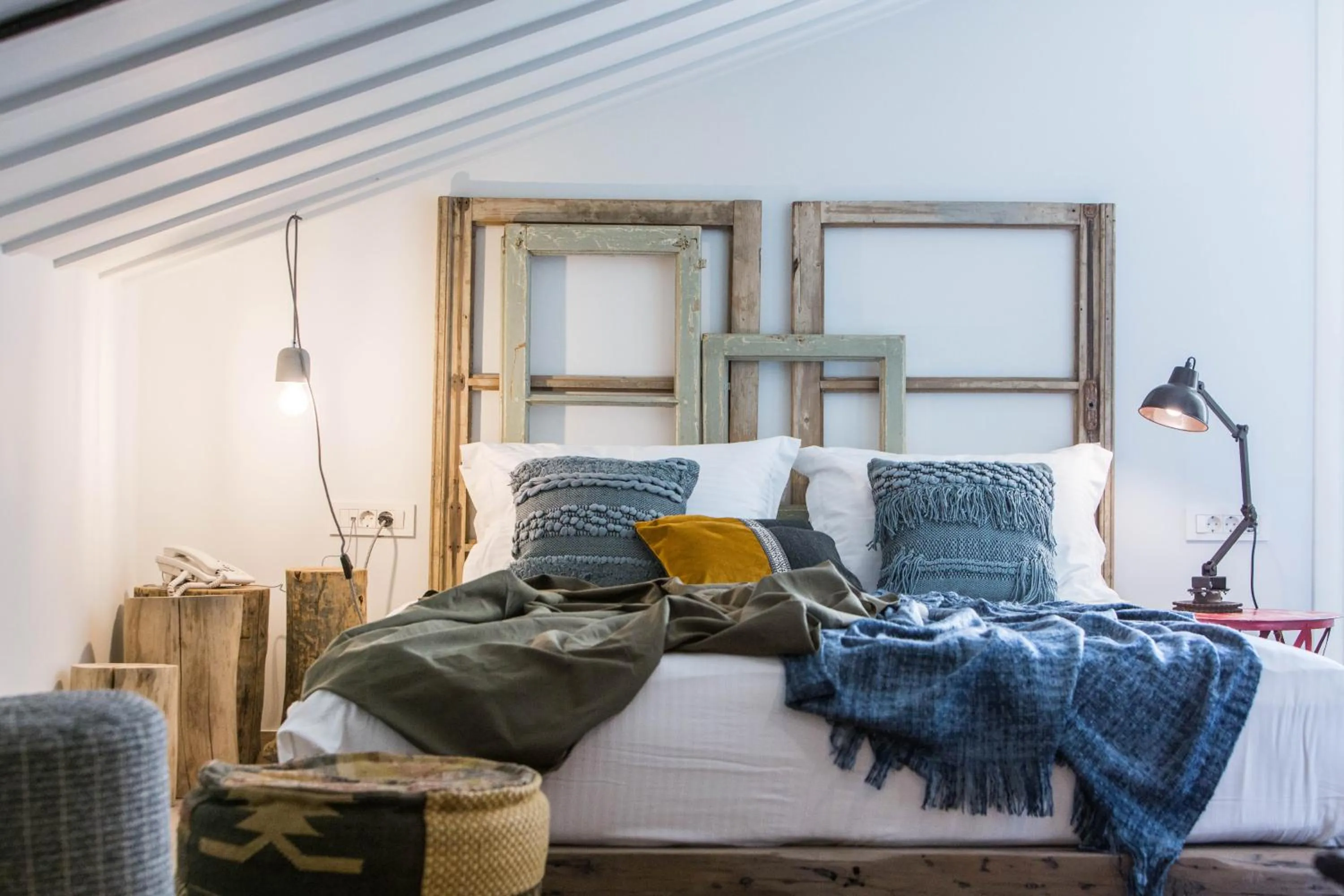 Bed in Amymone Suites