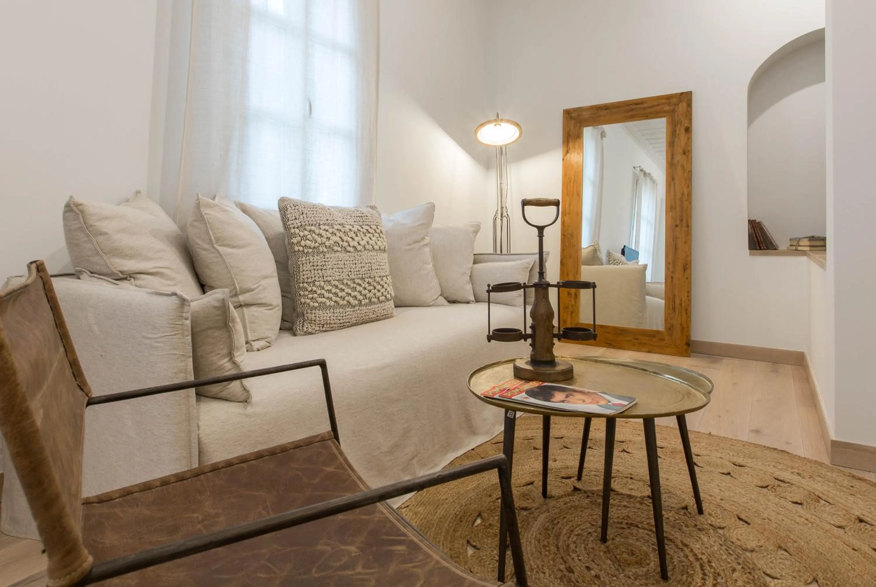 Seating area in Amymone Suites