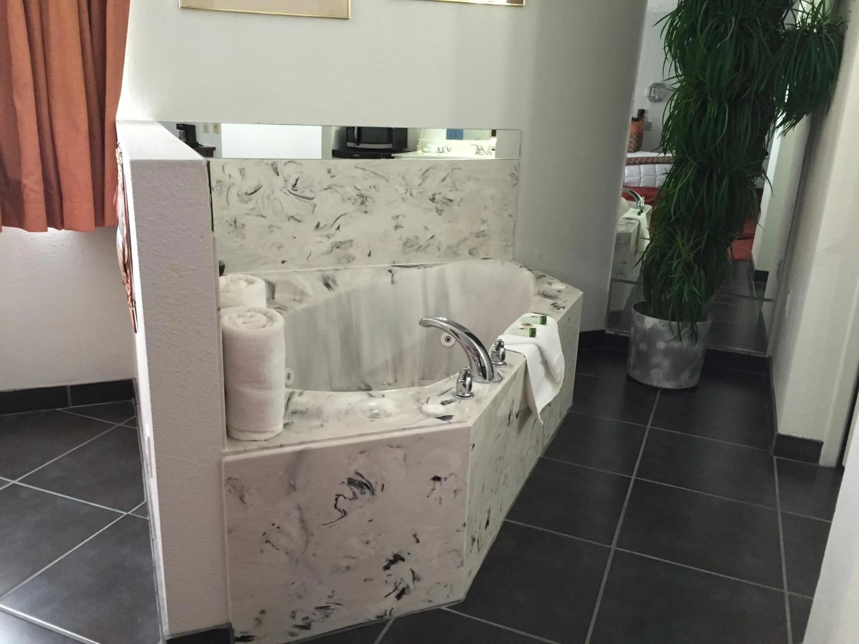 Bathroom in Sandia Peak Inn Old Town ABQ, a Howard Johnson by Wyndham