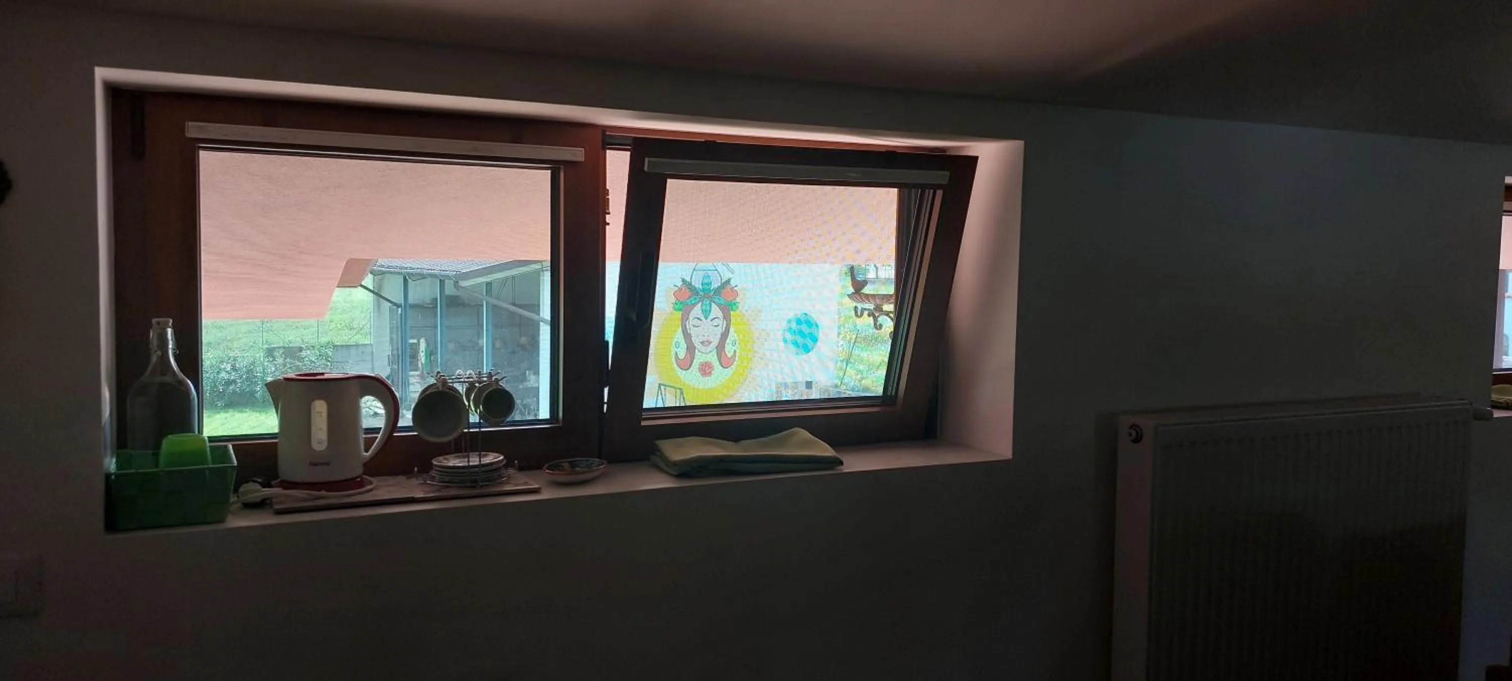 Inner courtyard view in B&B Books & Bikes