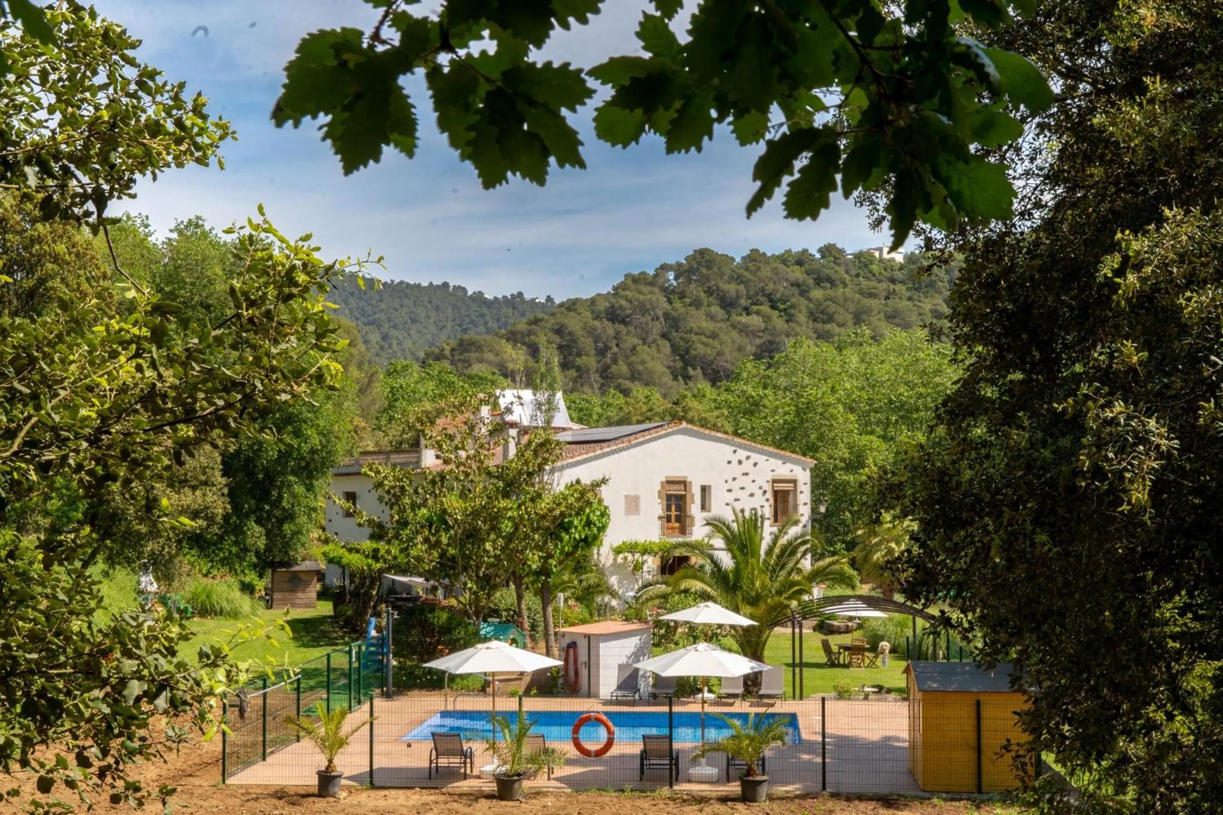Pool view in Can Rosich