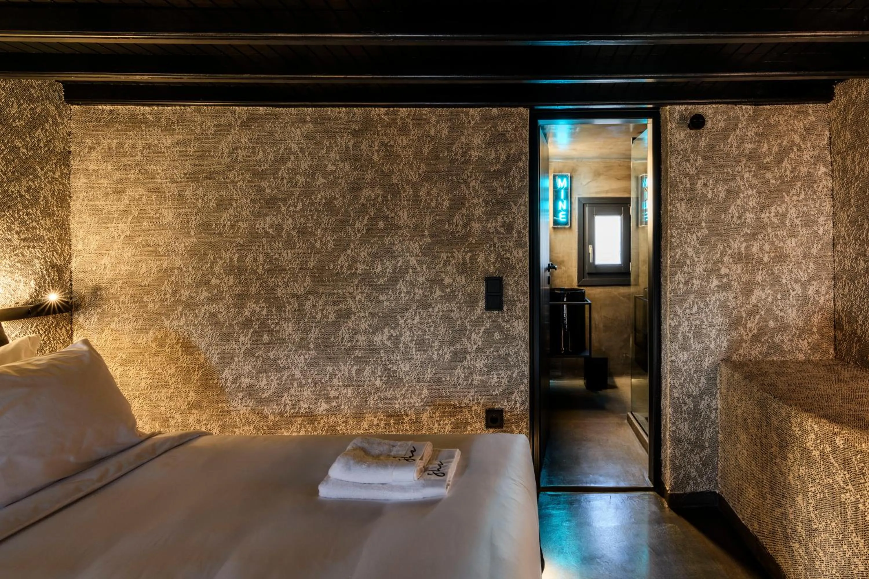 Bed in She Mykonos Boutique Hotel