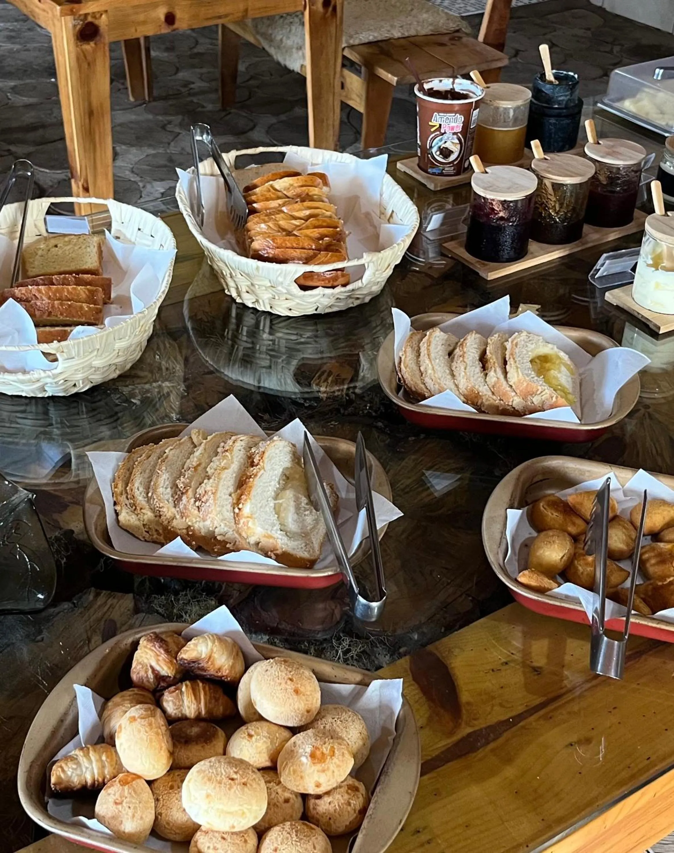 Breakfast in Pousada Recanto do Lago