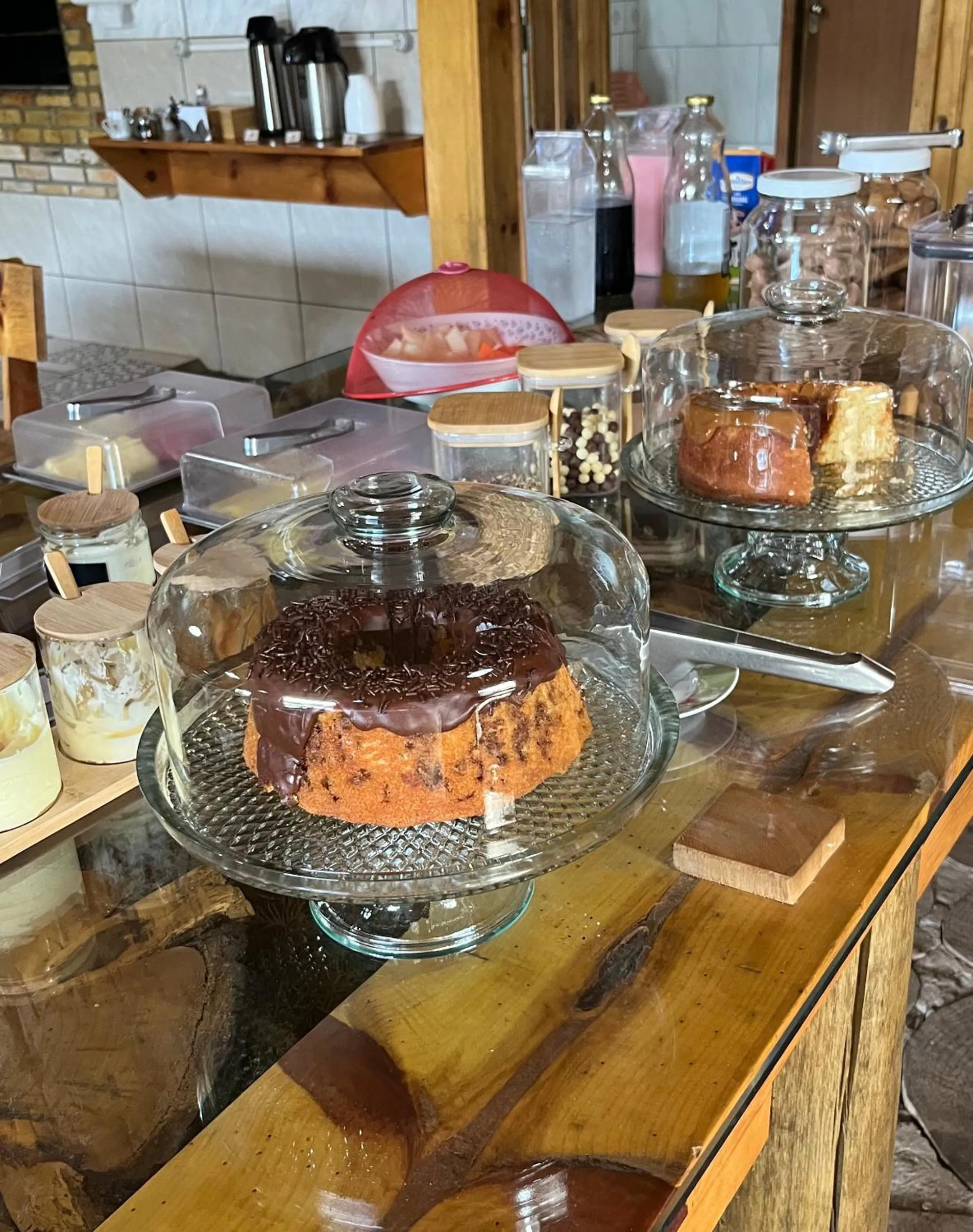 Breakfast in Pousada Recanto do Lago