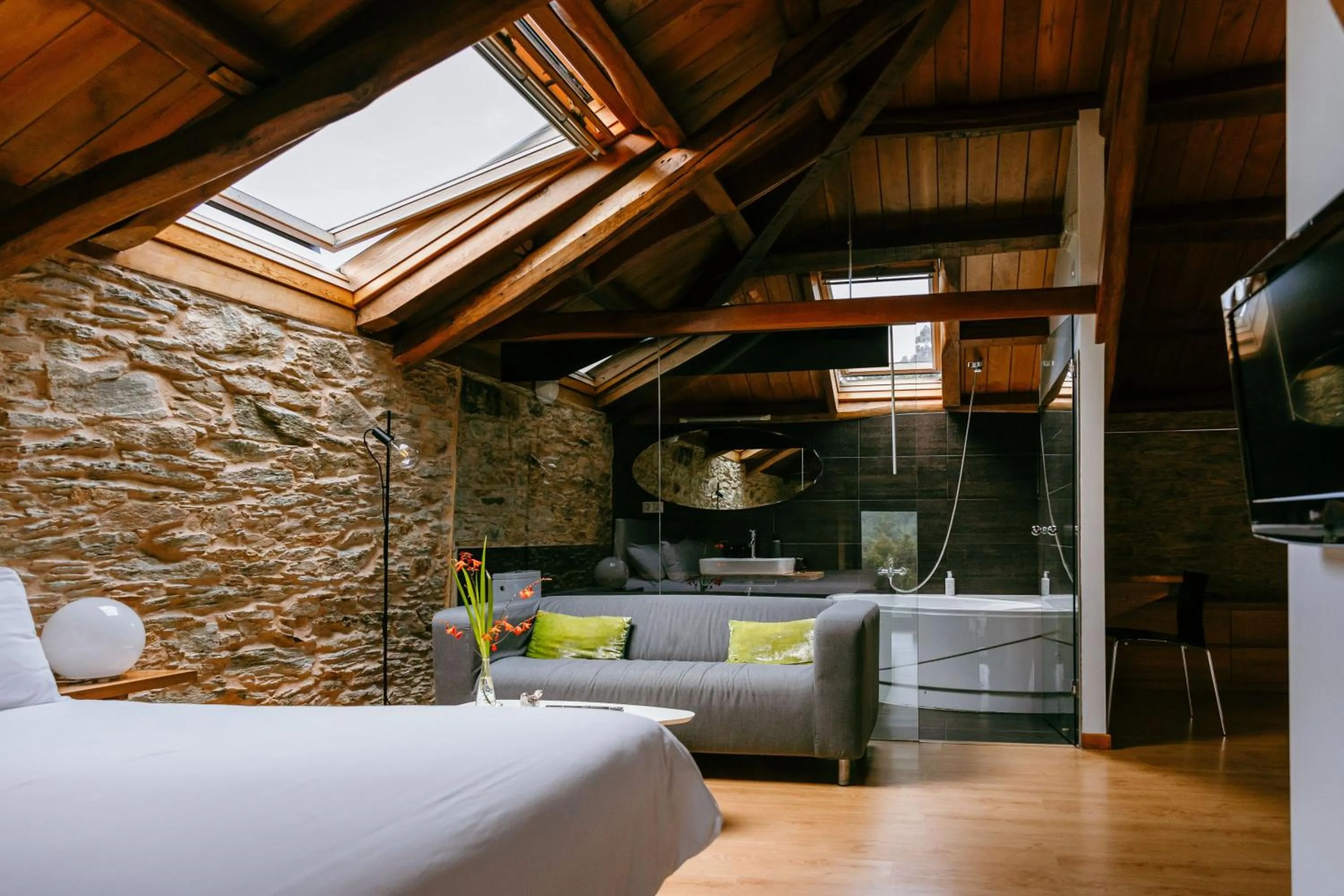 Bed in Hotel El Castaño Dormilón