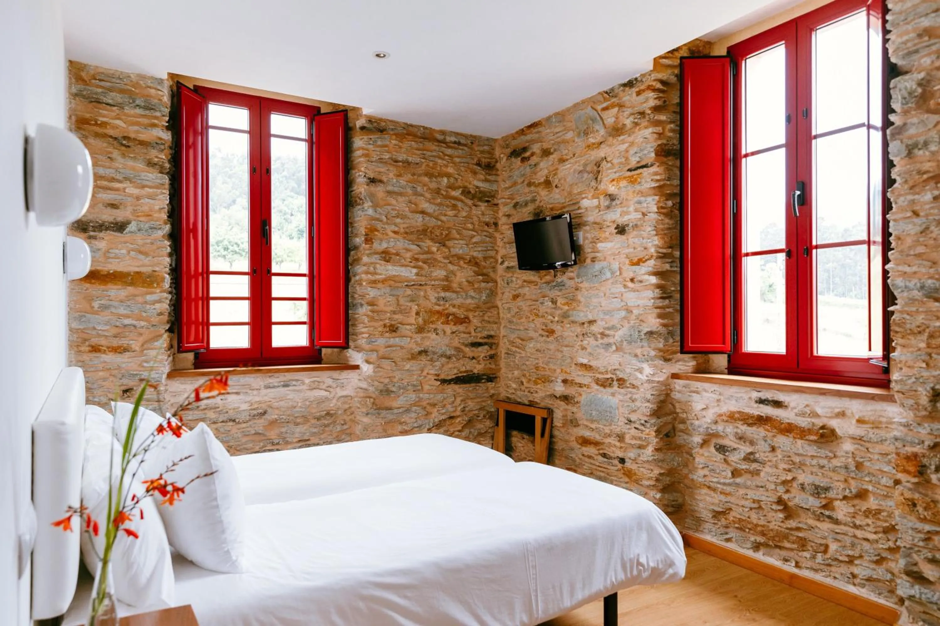 Bed in Hotel El Castaño Dormilón