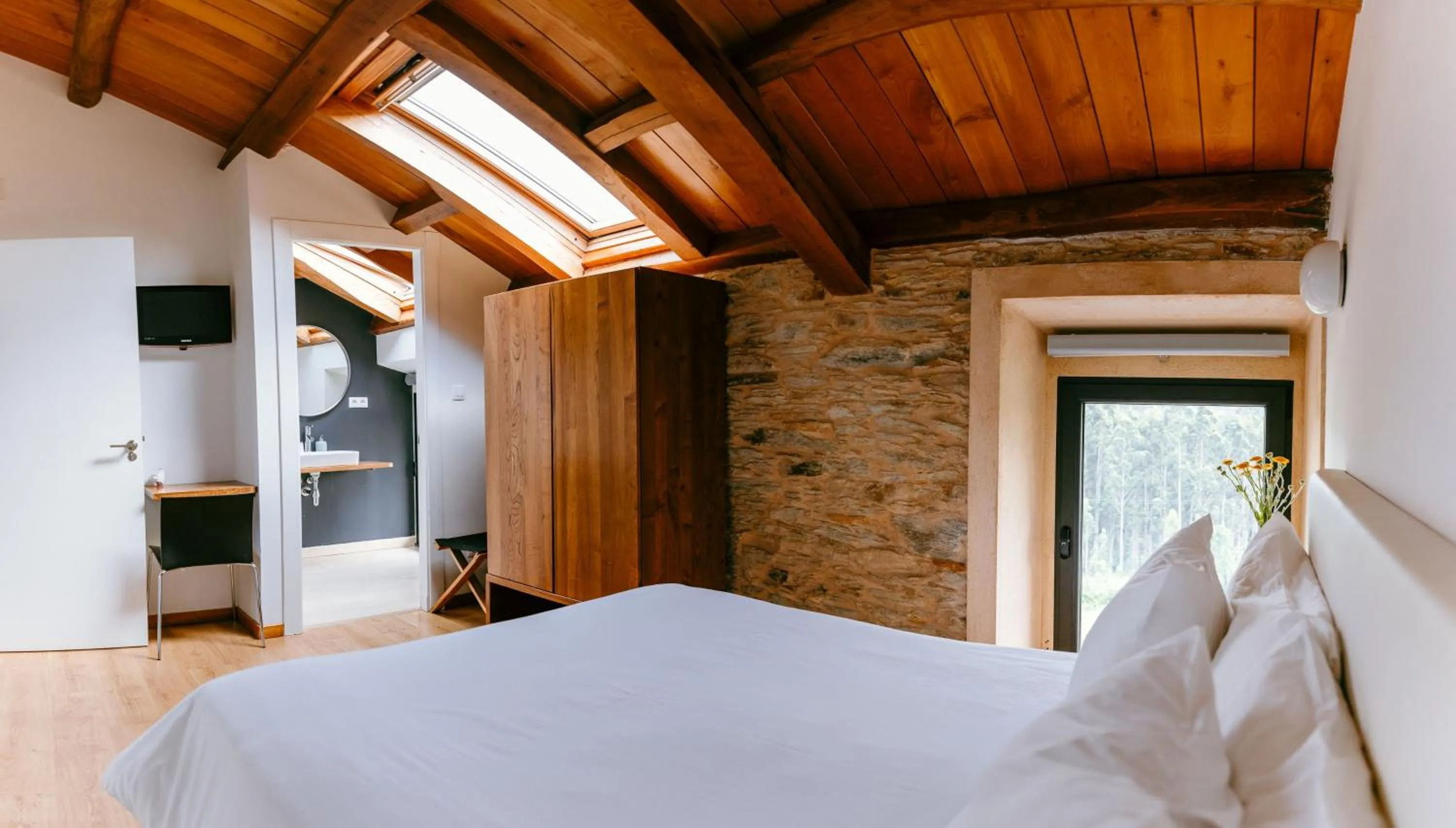 Bed in Hotel El Castaño Dormilón