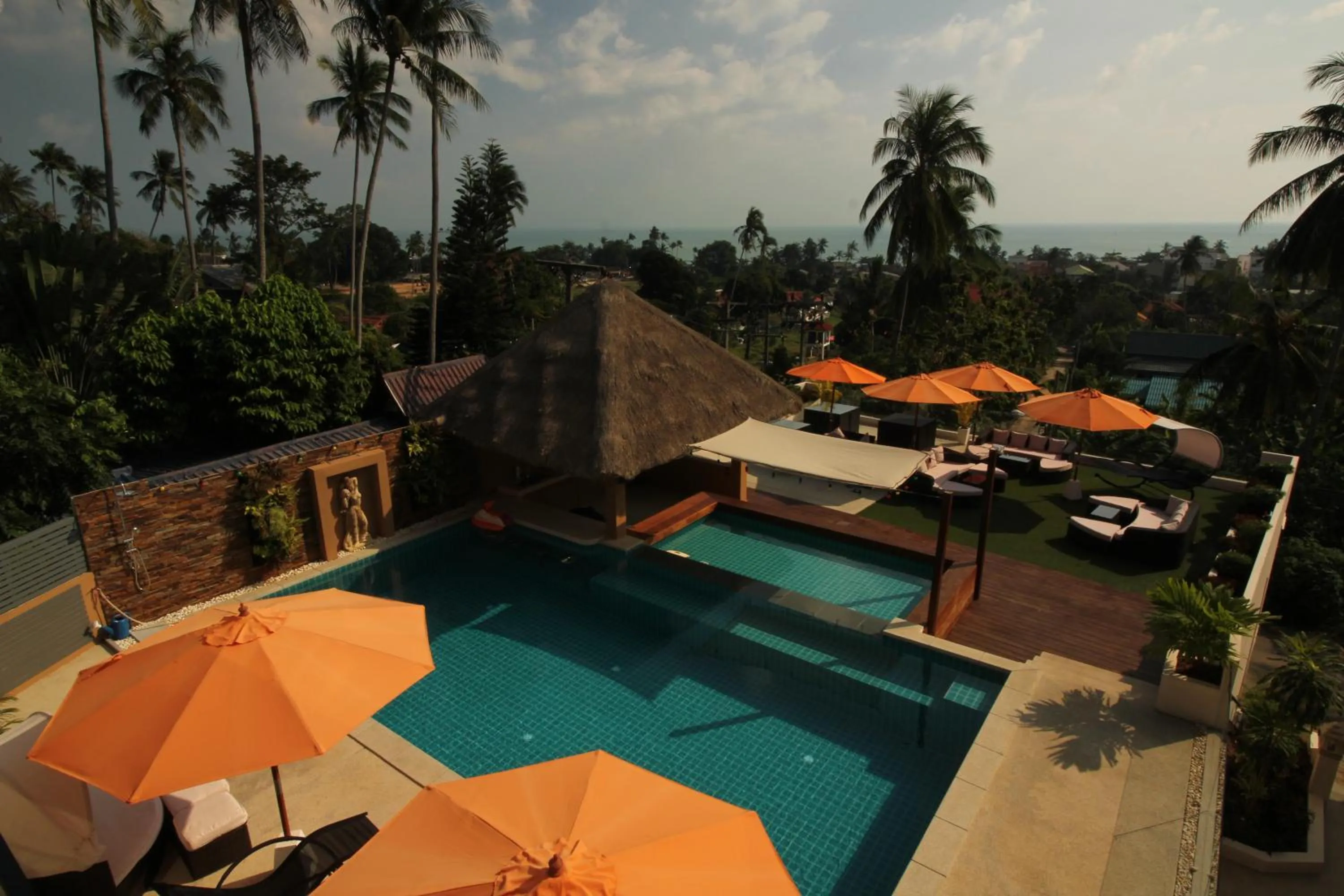 Pool view in Baan Seaview Holiday Villas