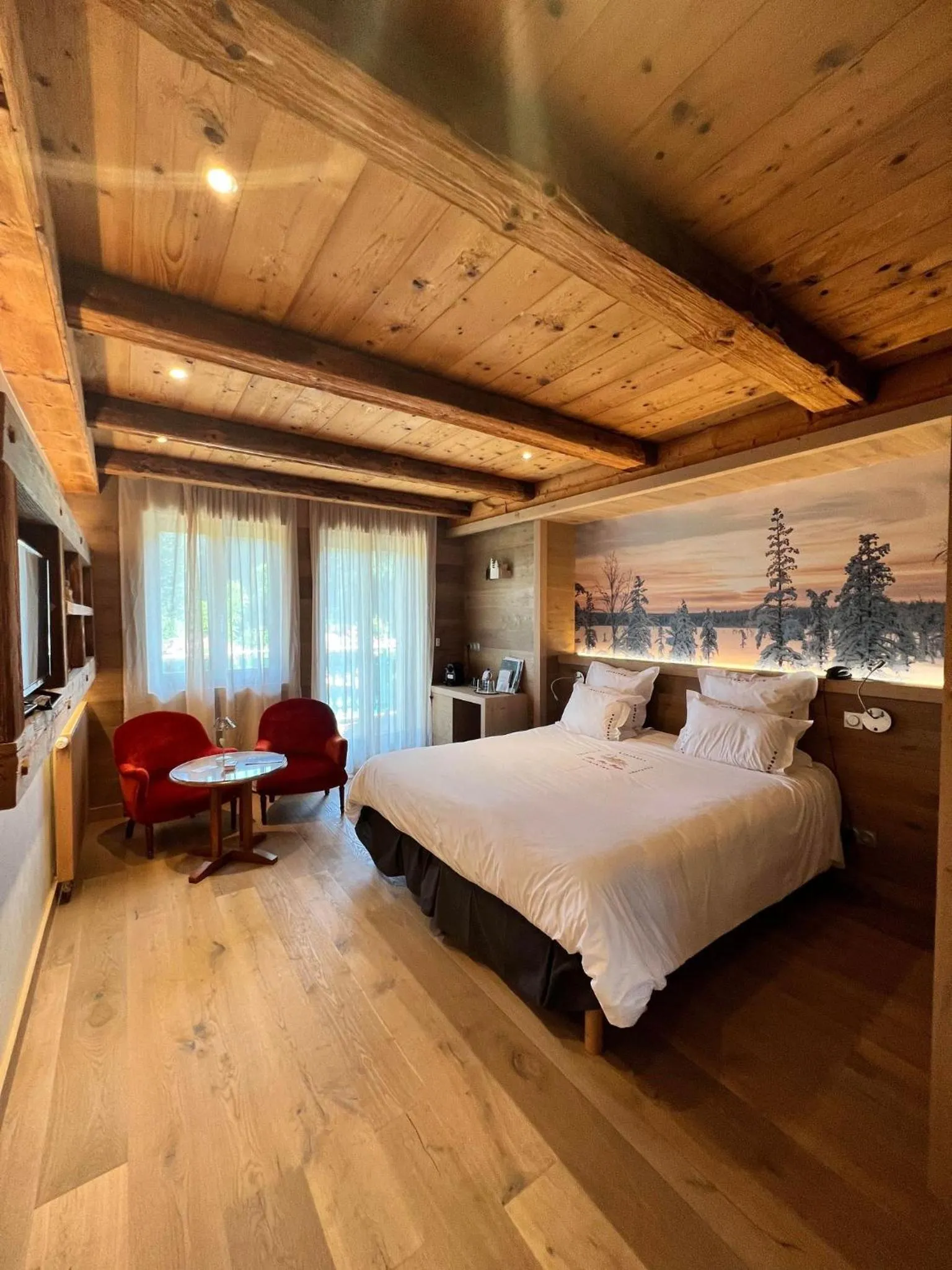 Bed in Hôtel-Restaurant Les Bas-Rupts, Singuliers Hôtel