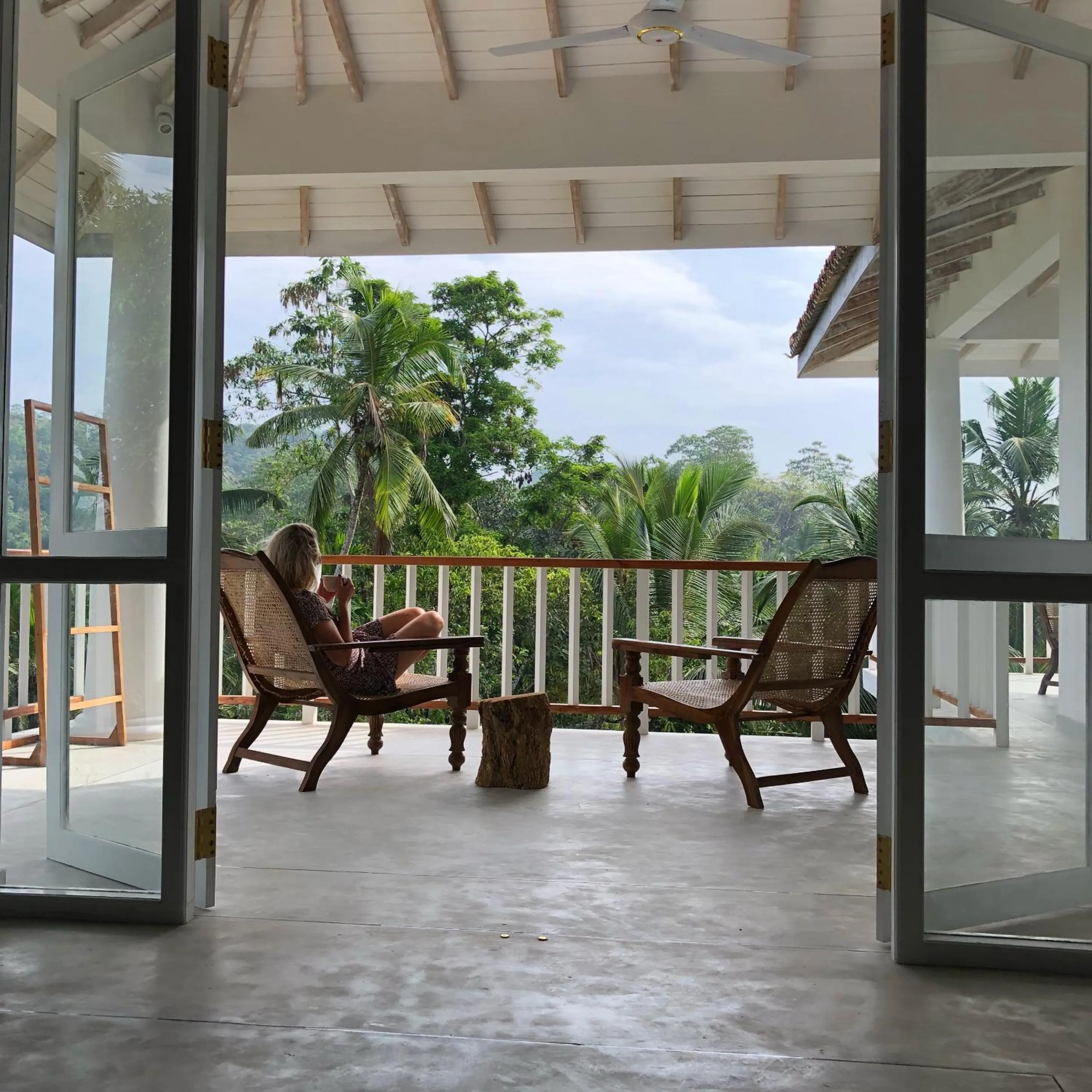 Seating area in Good Vibes Villas